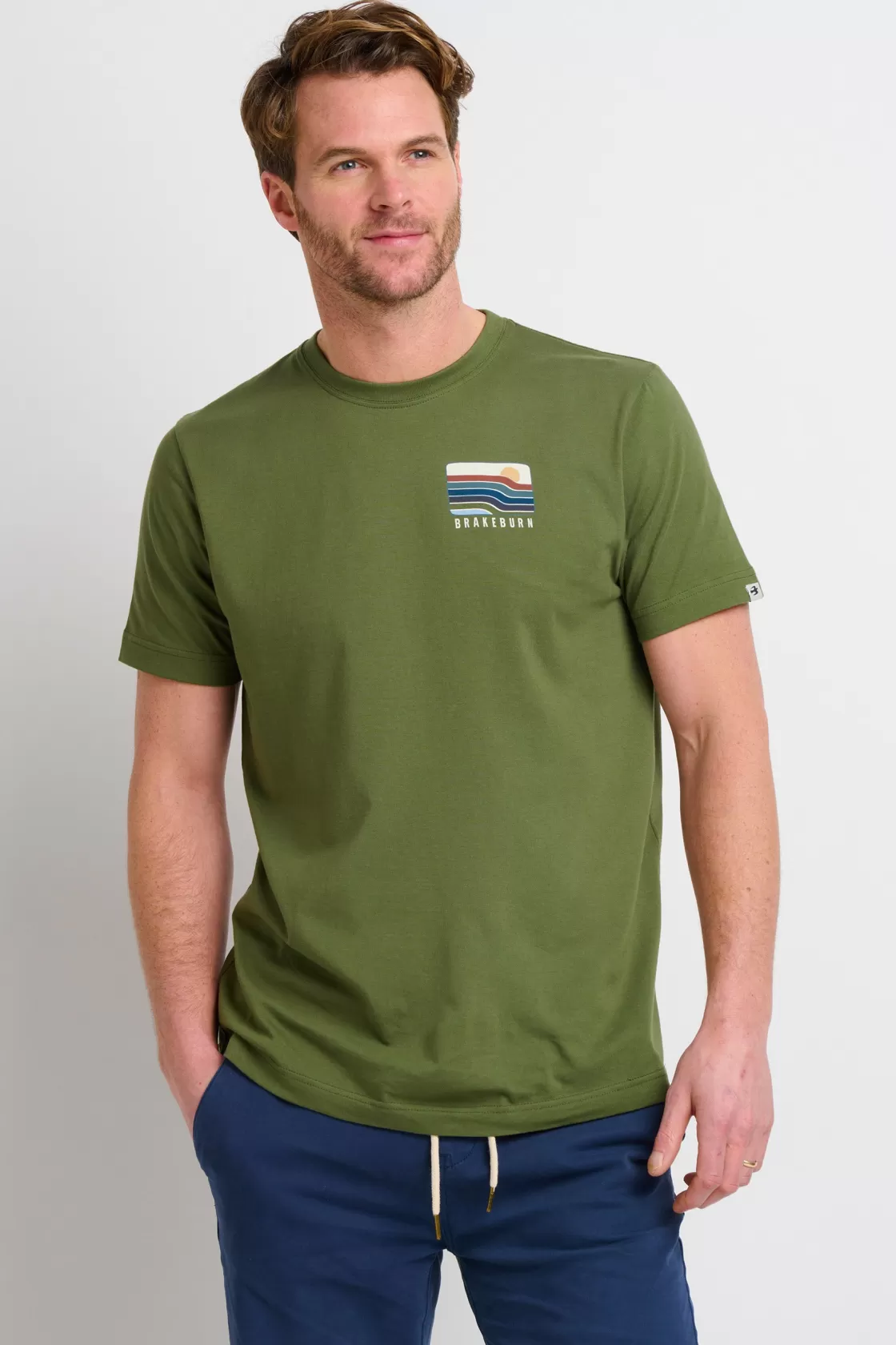 Tops And T-Shirts>Brakeburn Astroglide Tee Green