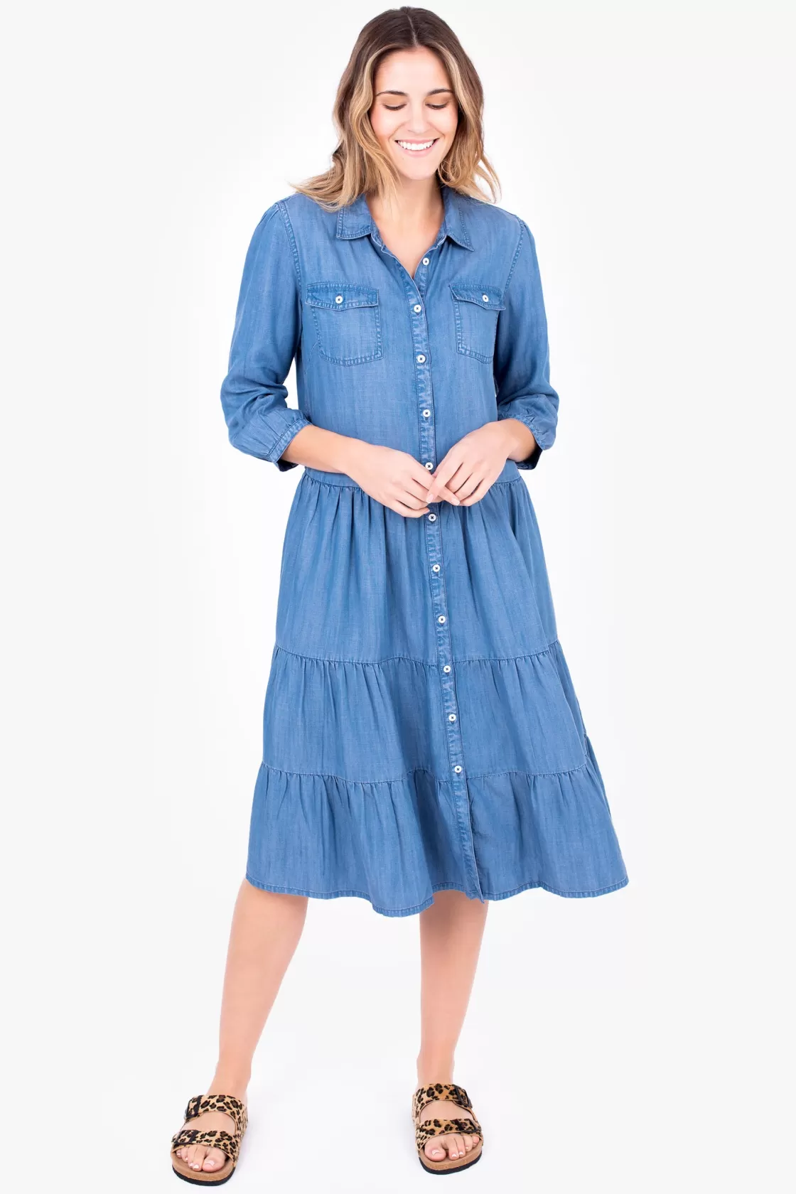 Denim>Brakeburn Aubree Shirt Dress Blue