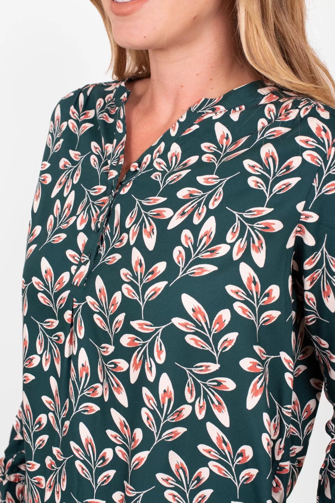 Shirts And Blouses>Brakeburn Autumn Breeze Blouse Green