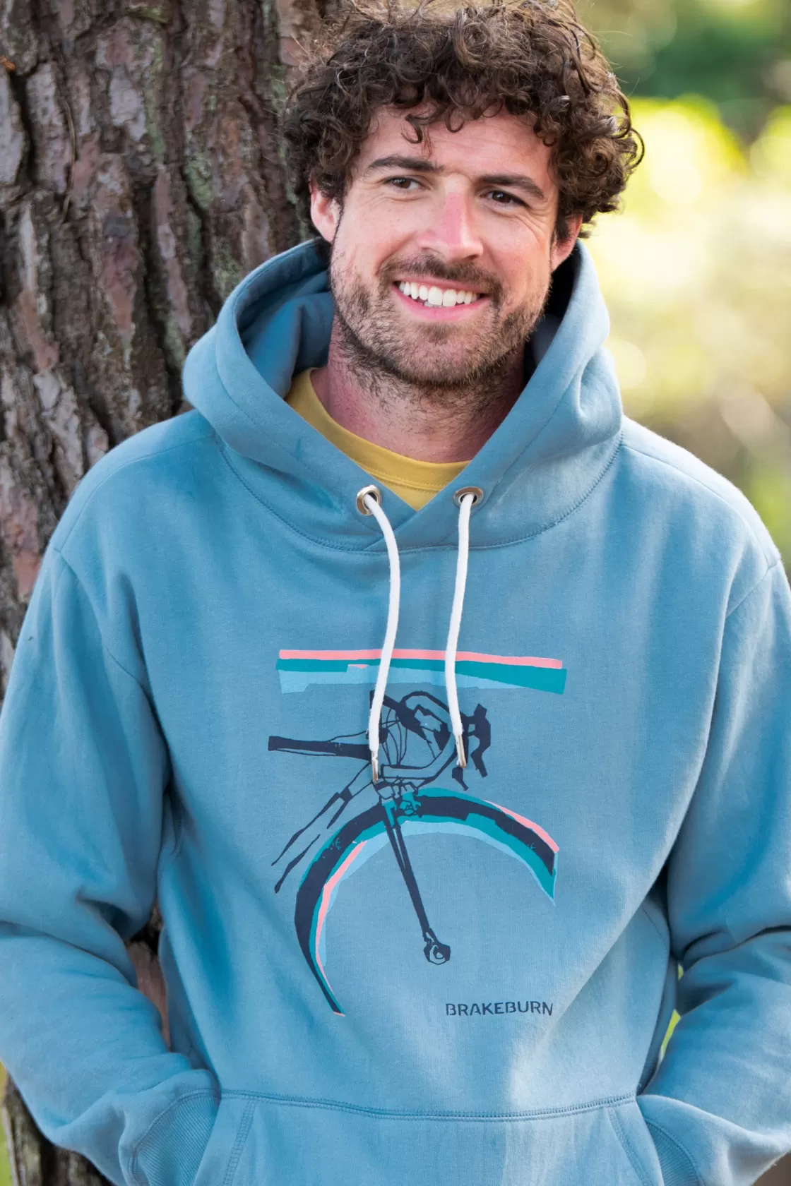 Sweatshirts And Hoodies>Brakeburn Bikes Hoodie Blue