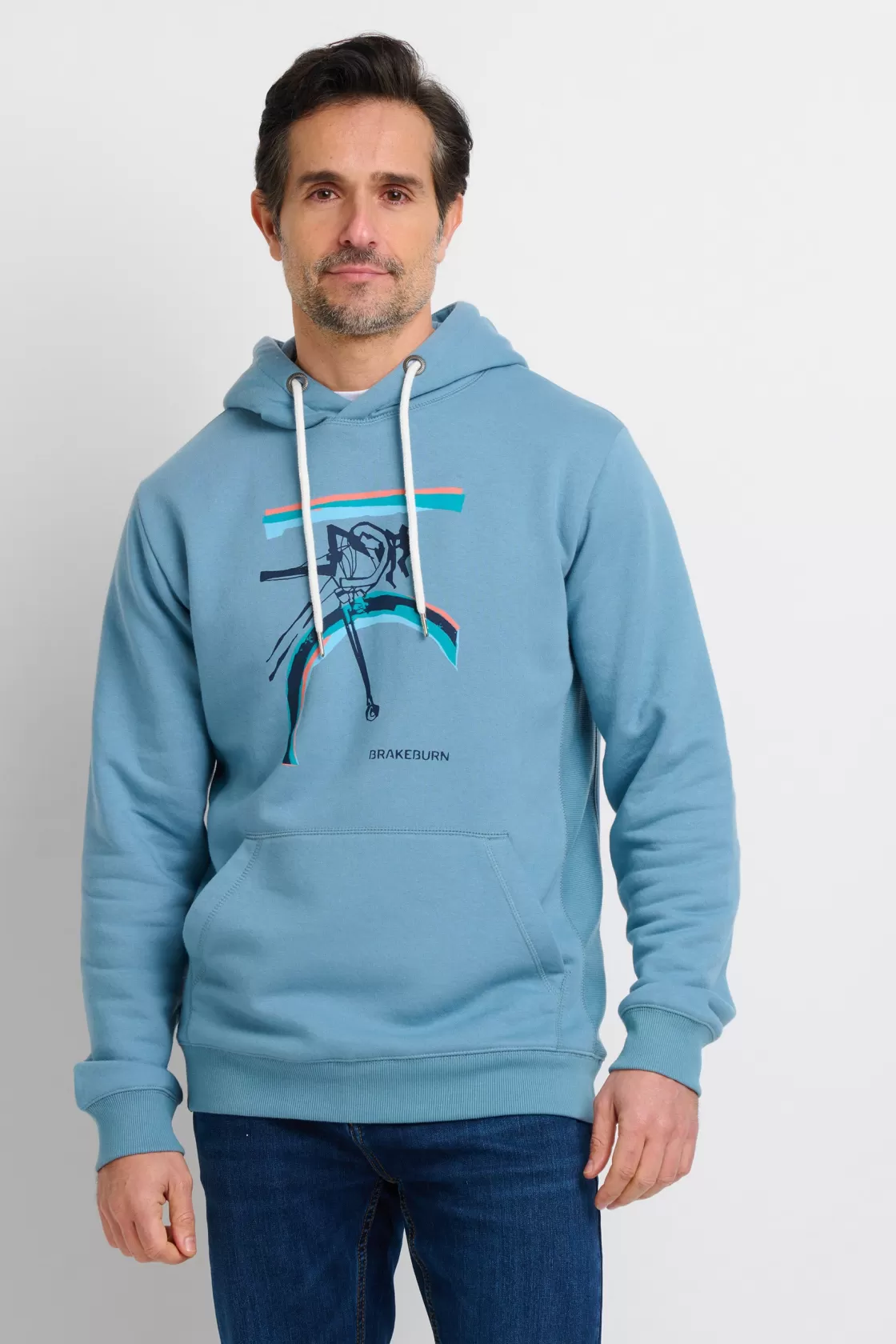 Sweatshirts And Hoodies>Brakeburn Bikes Hoodie Blue