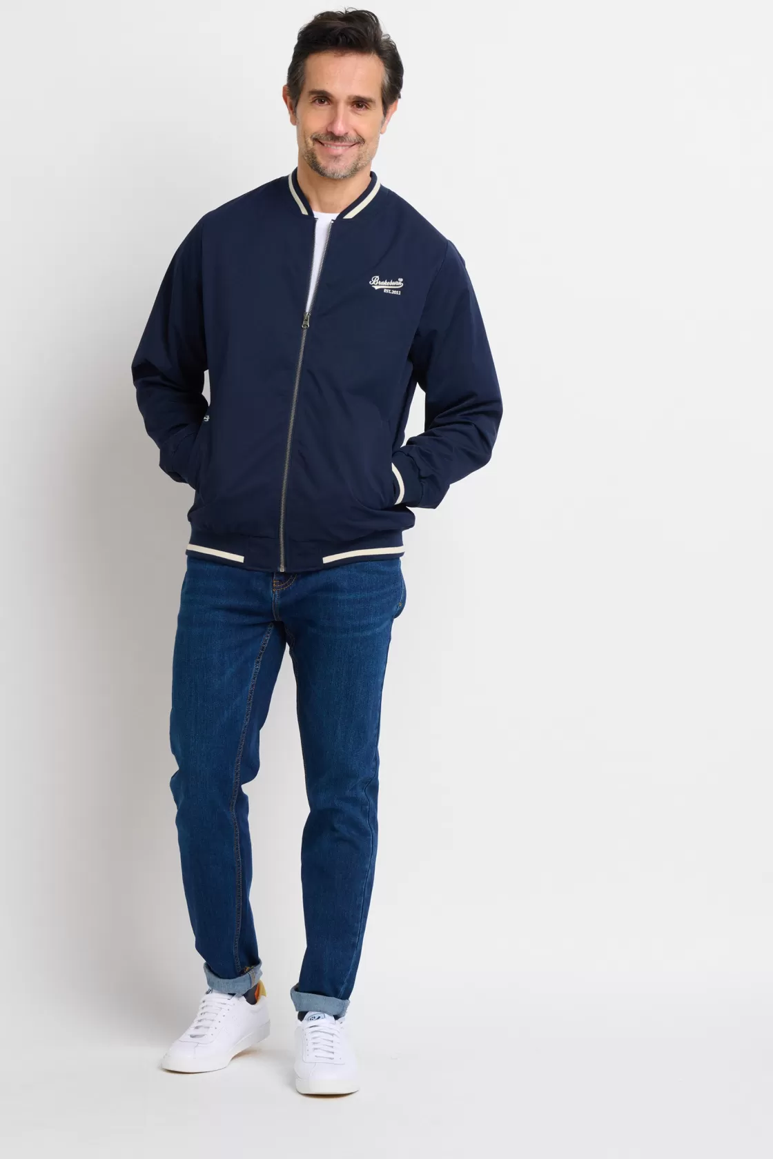 Coats And Jackets>Brakeburn Bomber Navy