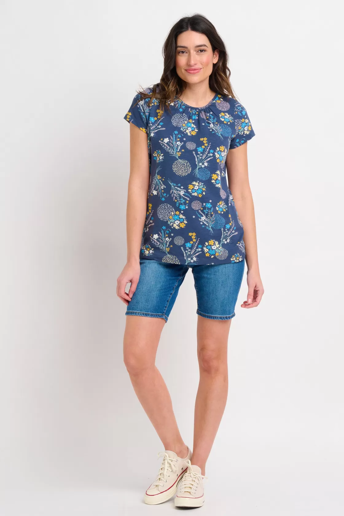 Tops, T-Shirts And Vests>Brakeburn Bursting Blooms Tee Multicoloured