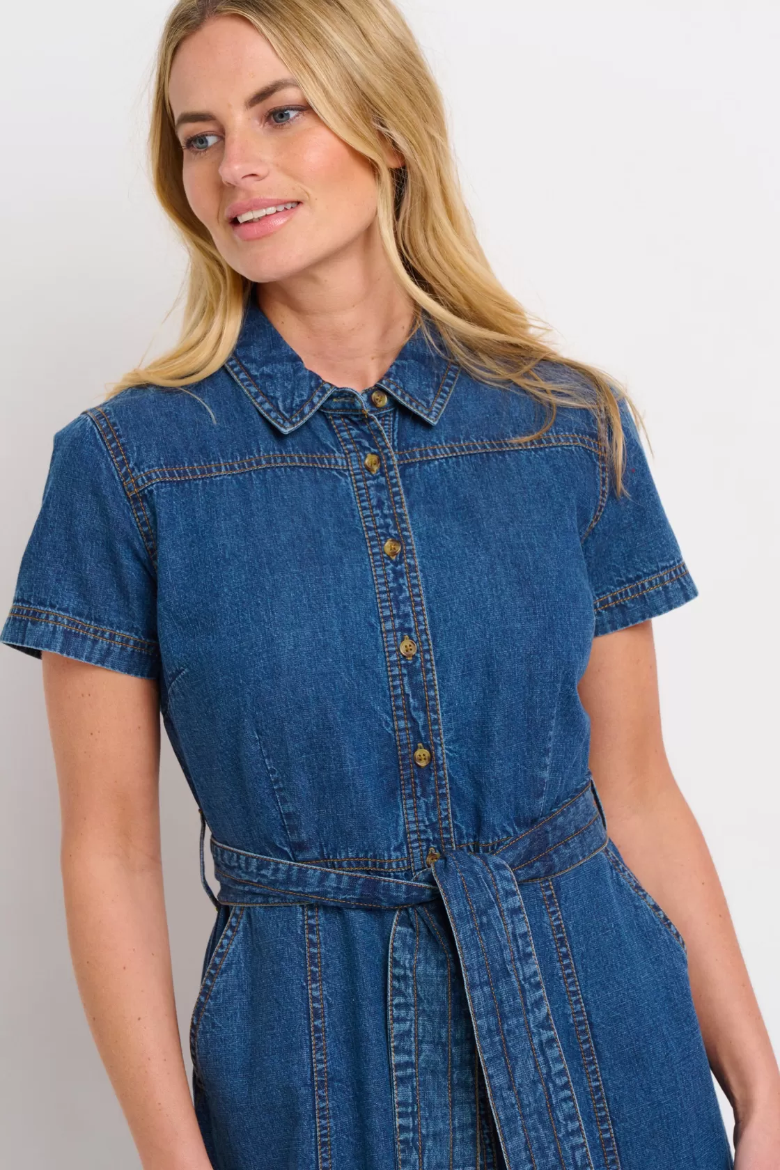 Denim>Brakeburn Caris Shirt Dress Blue