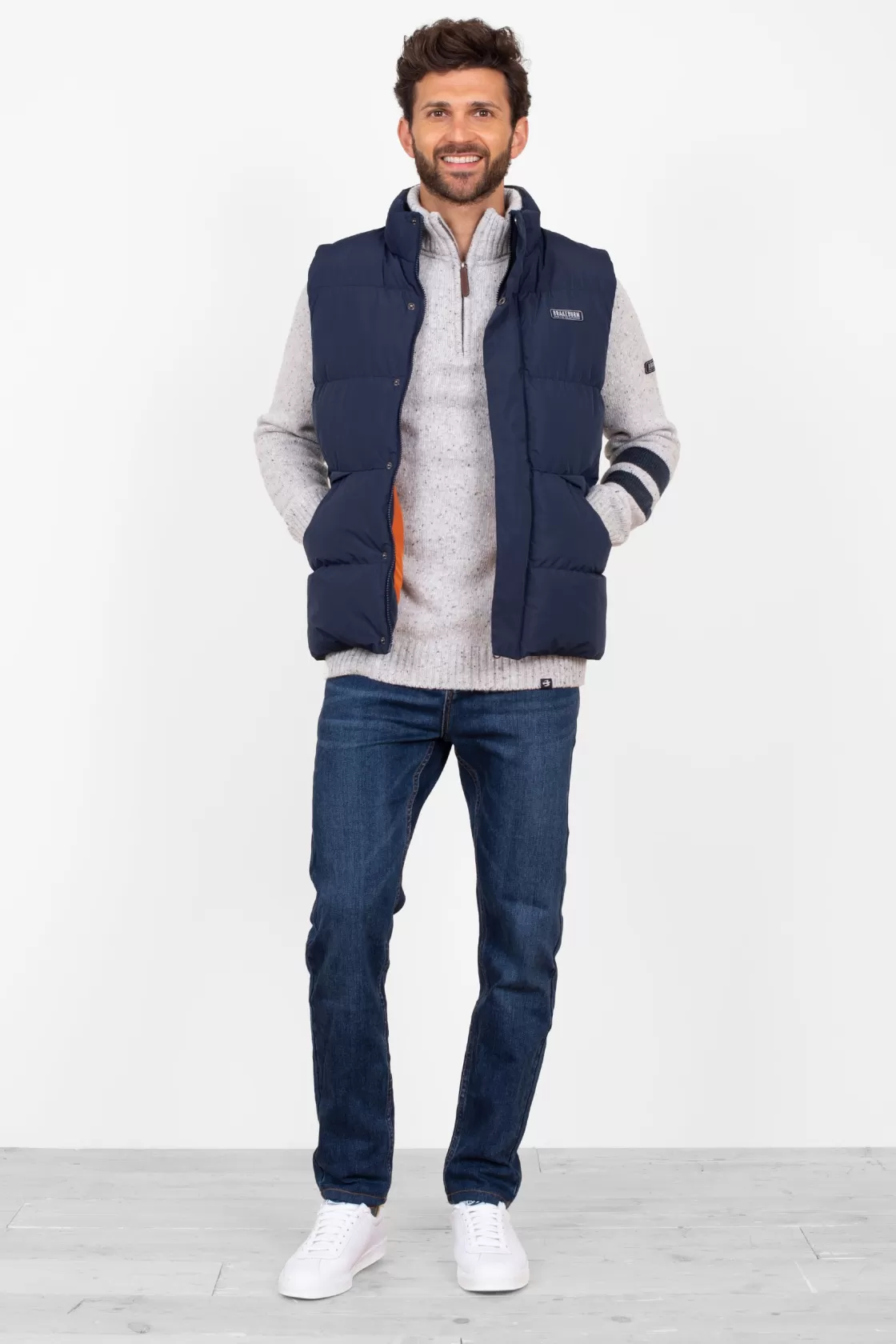 Coats And Jackets>Brakeburn Classic Gilet Navy