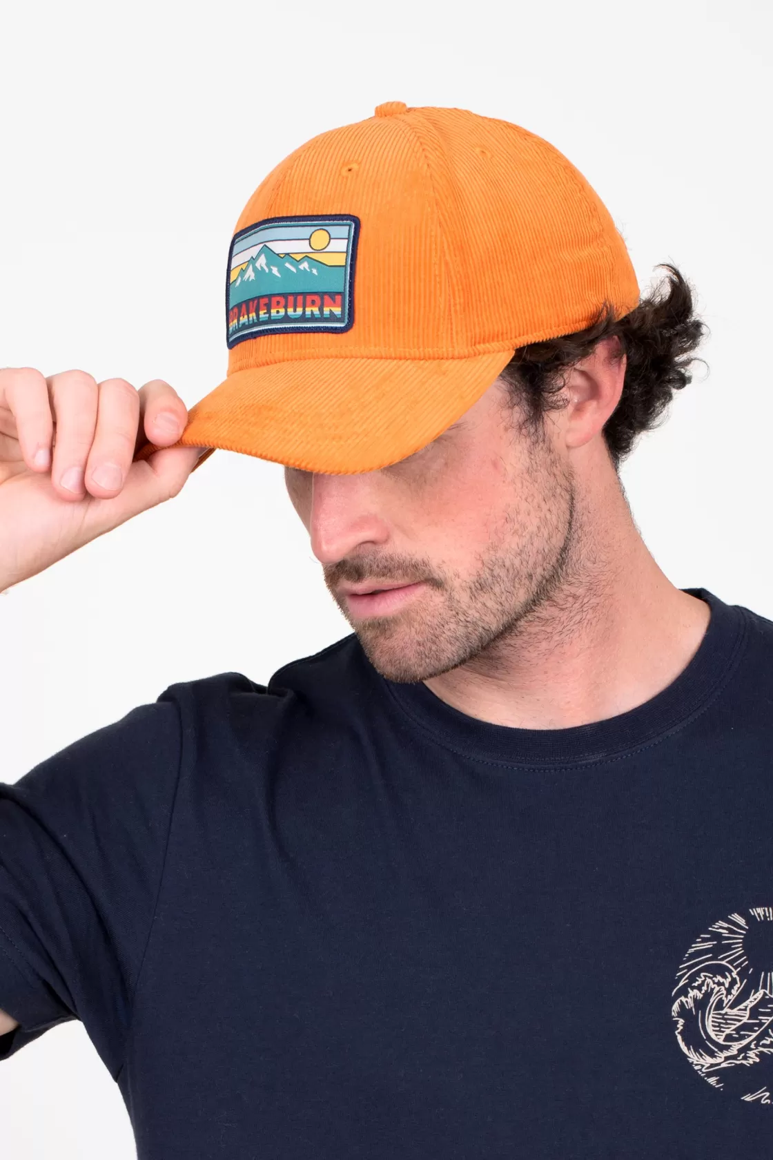 Hats & Caps>Brakeburn Corduroy Cap Orange