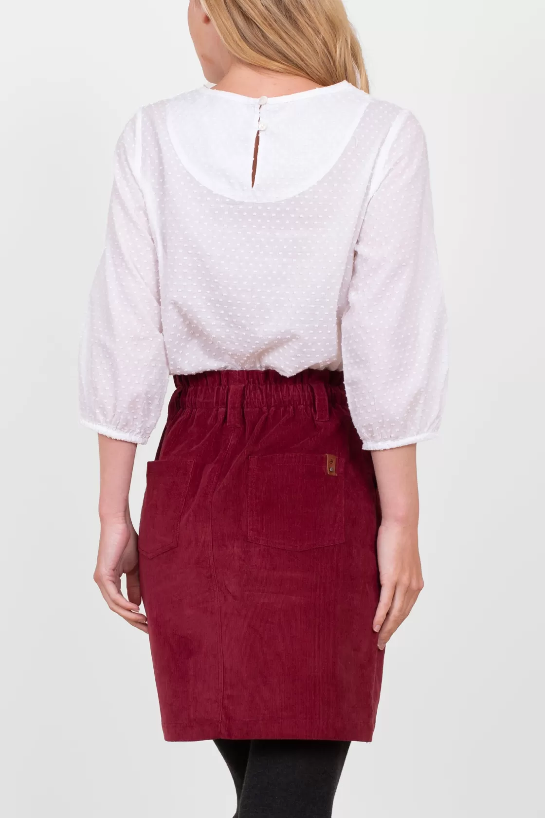 Skirts>Brakeburn Corduroy Skirt Burgundy