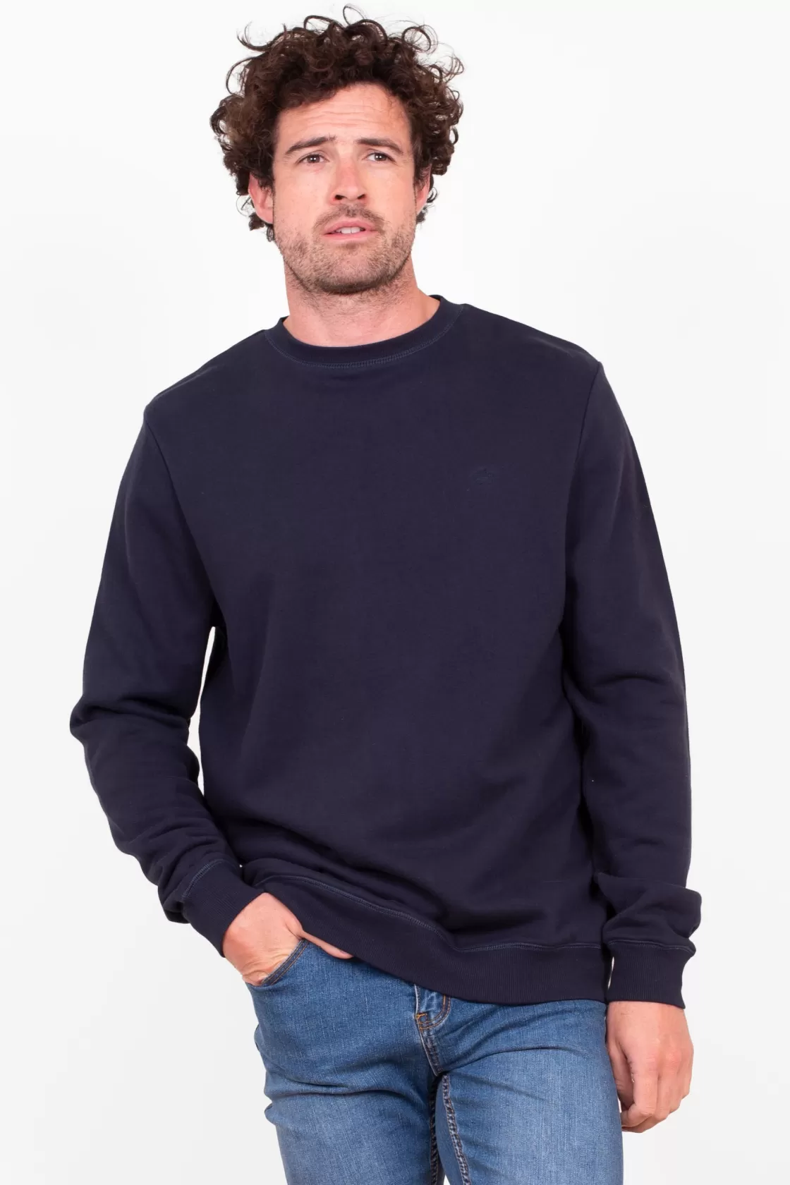 Sweatshirts And Hoodies>Brakeburn Crew Neck Sweat Navy