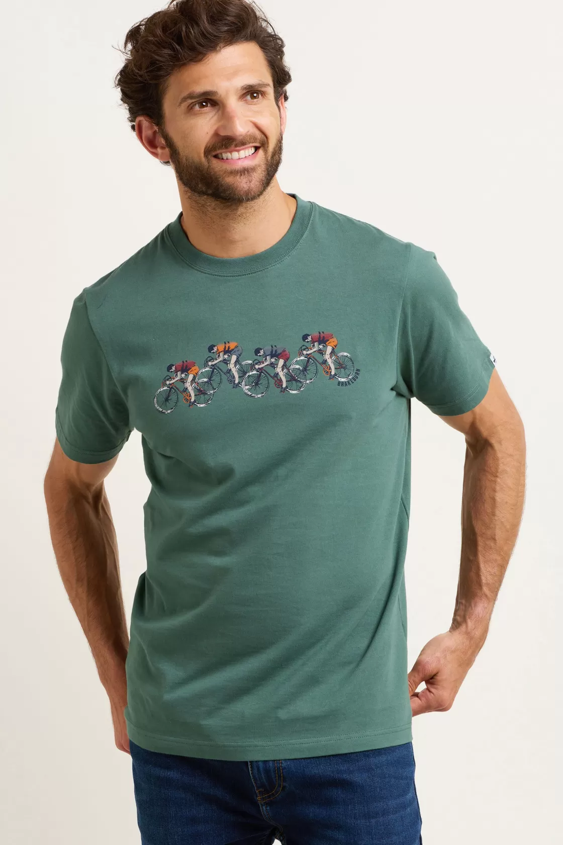 Tops And T-Shirts>Brakeburn Cyclist Tee Green