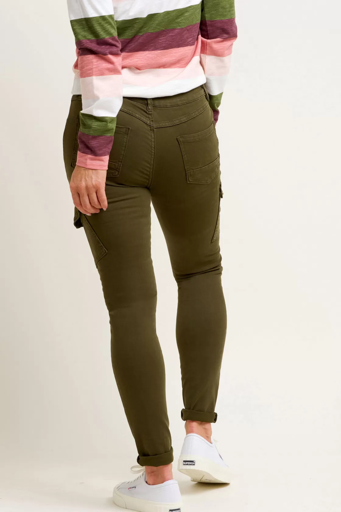 Trousers And Shorts>Brakeburn Dianthus Cargo Trousers Khaki