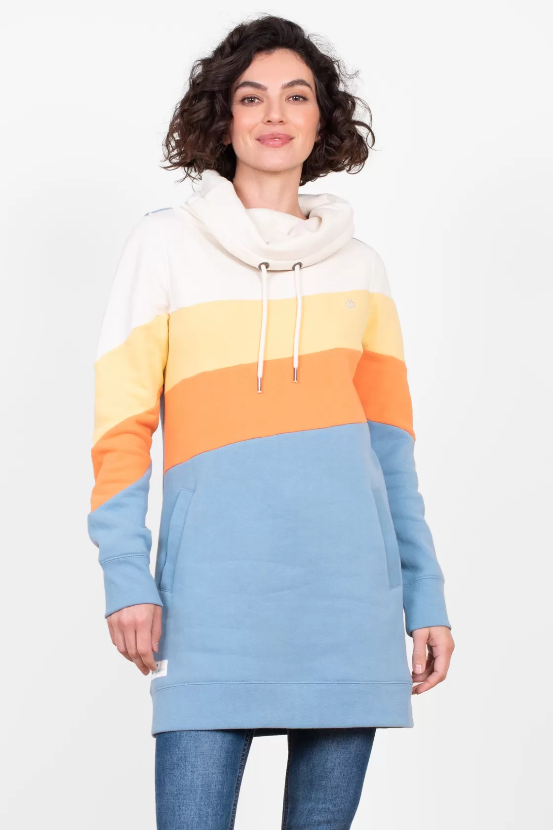 Sweatshirts And Hoodies>Brakeburn Drew Colourblock Sweatshirt Blue