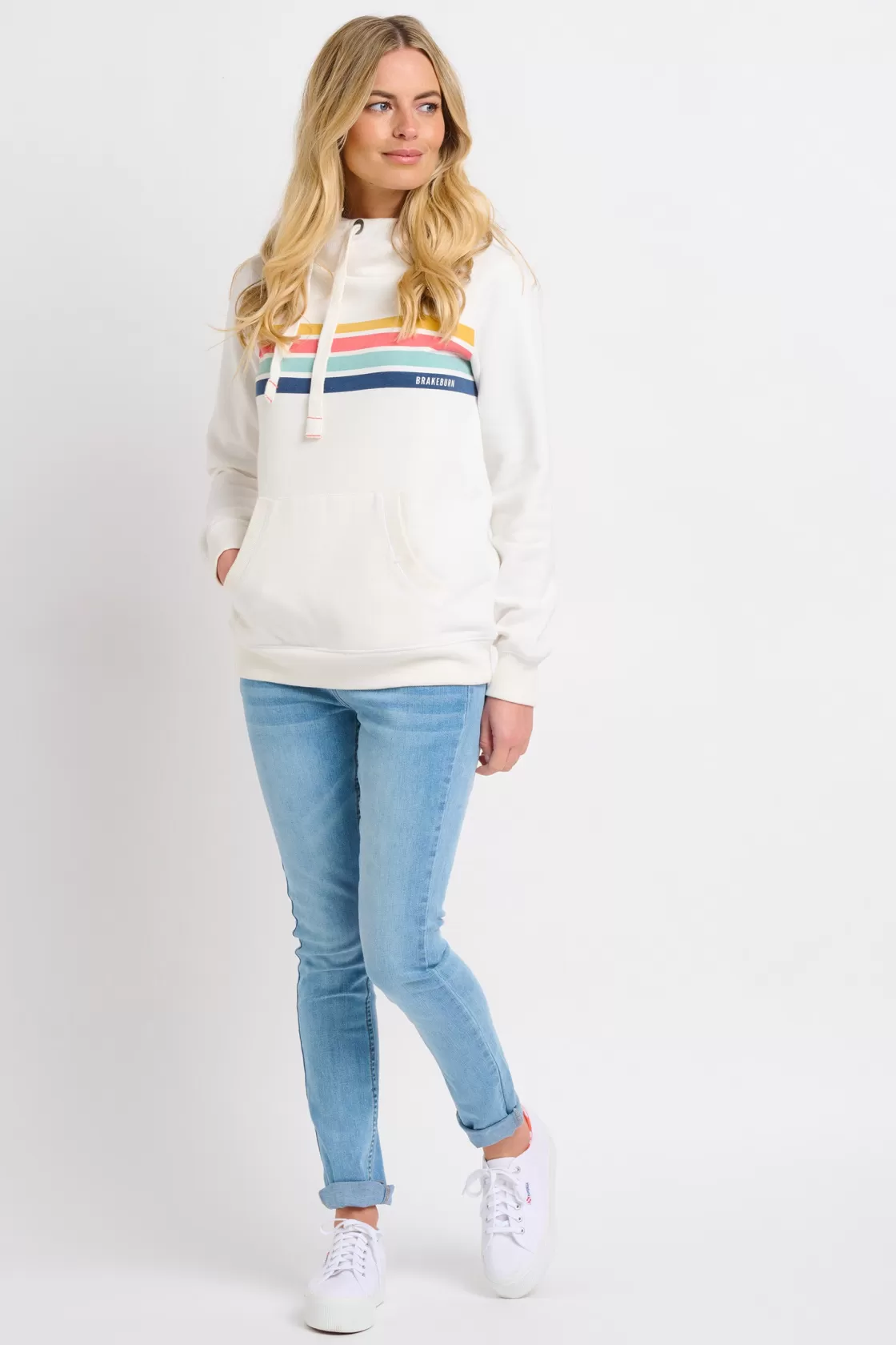 Sweatshirts And Hoodies>Brakeburn Elise Stripe Hoodie Multicoloured