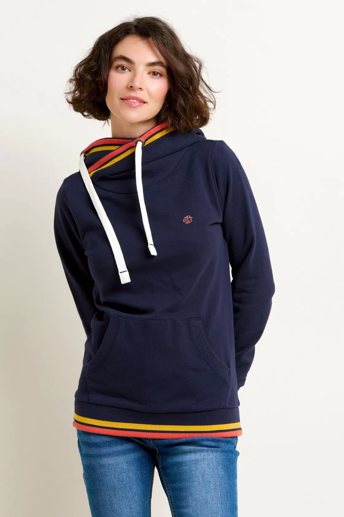 Sweatshirts And Hoodies>Brakeburn Elise Tipping Hoodie Navy