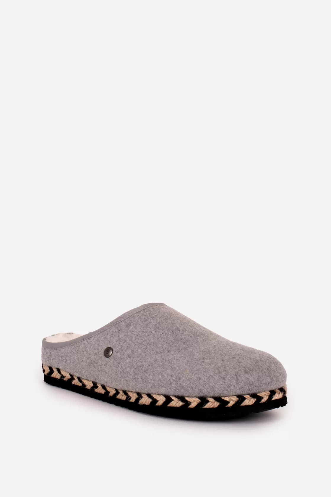 Slippers>Brakeburn Felt Slip On Slipper Grey