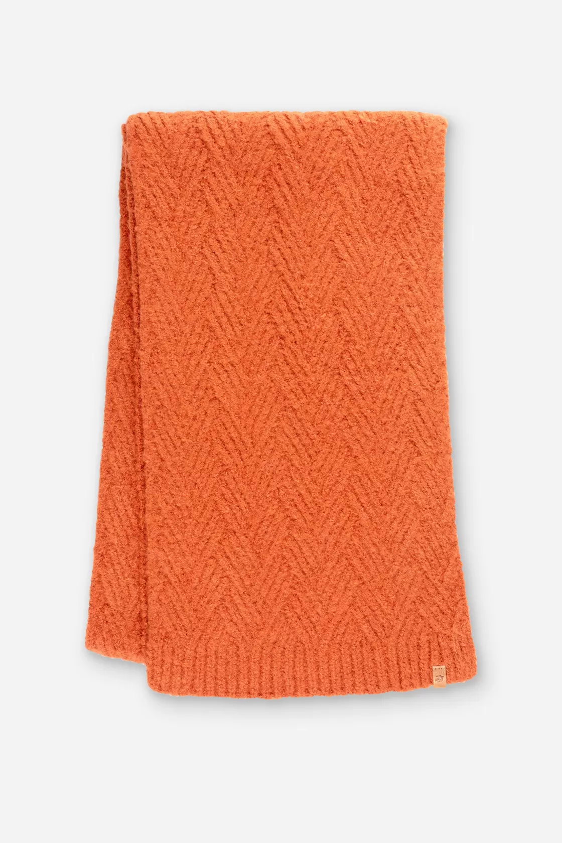 Scarves>Brakeburn Herringbone Texture Scarf Orange