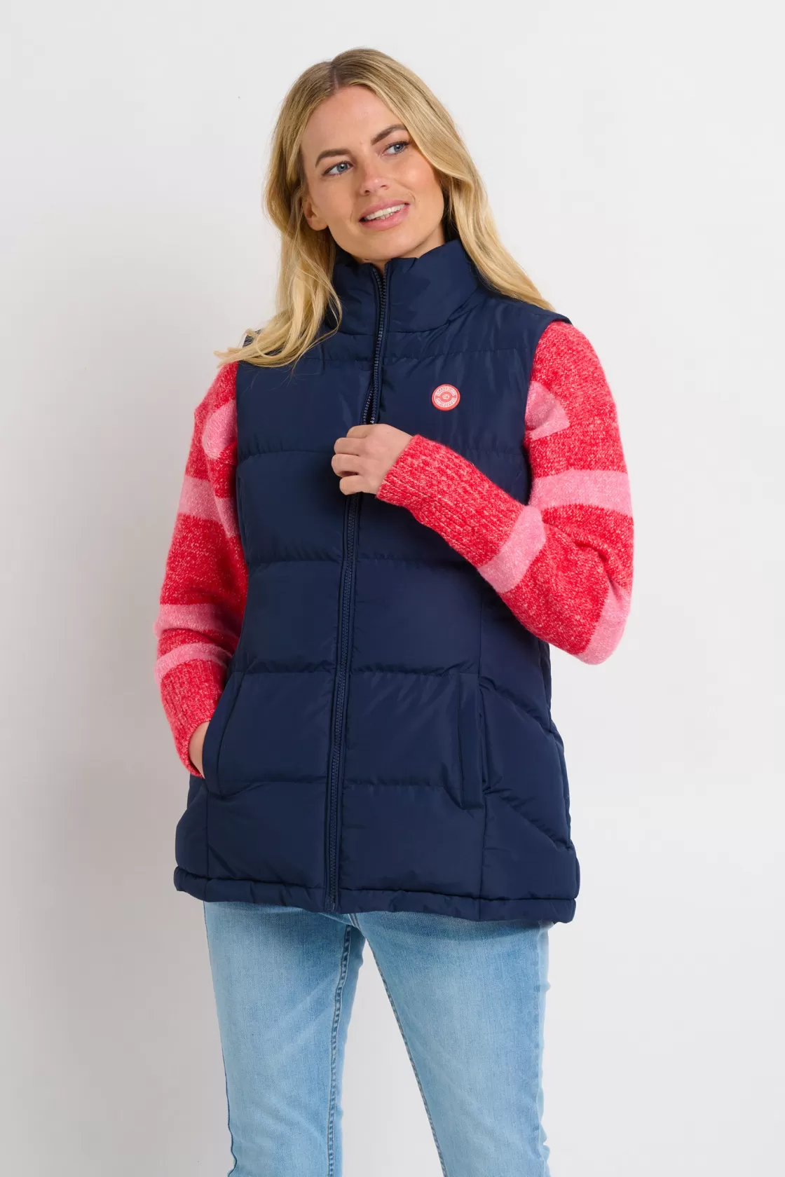 Coats And Jackets>Brakeburn Idyll Blue Gilet Navy