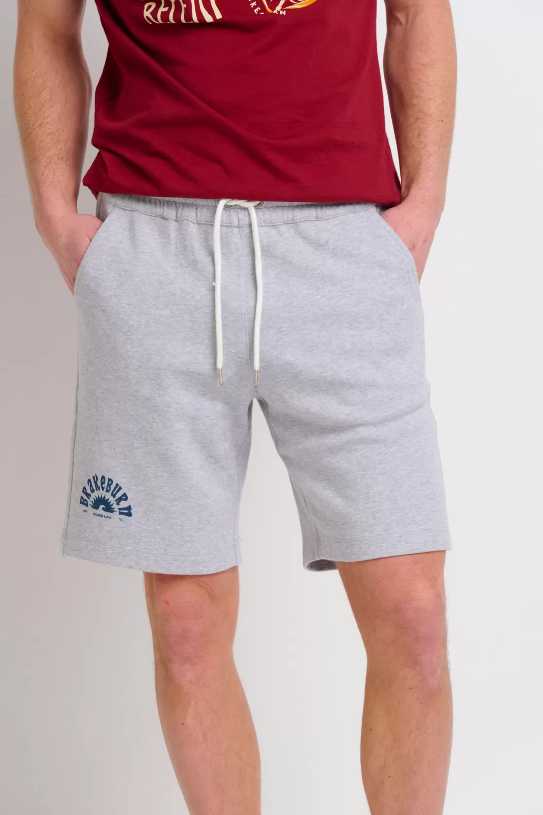 Trousers And Shorts>Brakeburn Jogger Shorts Grey