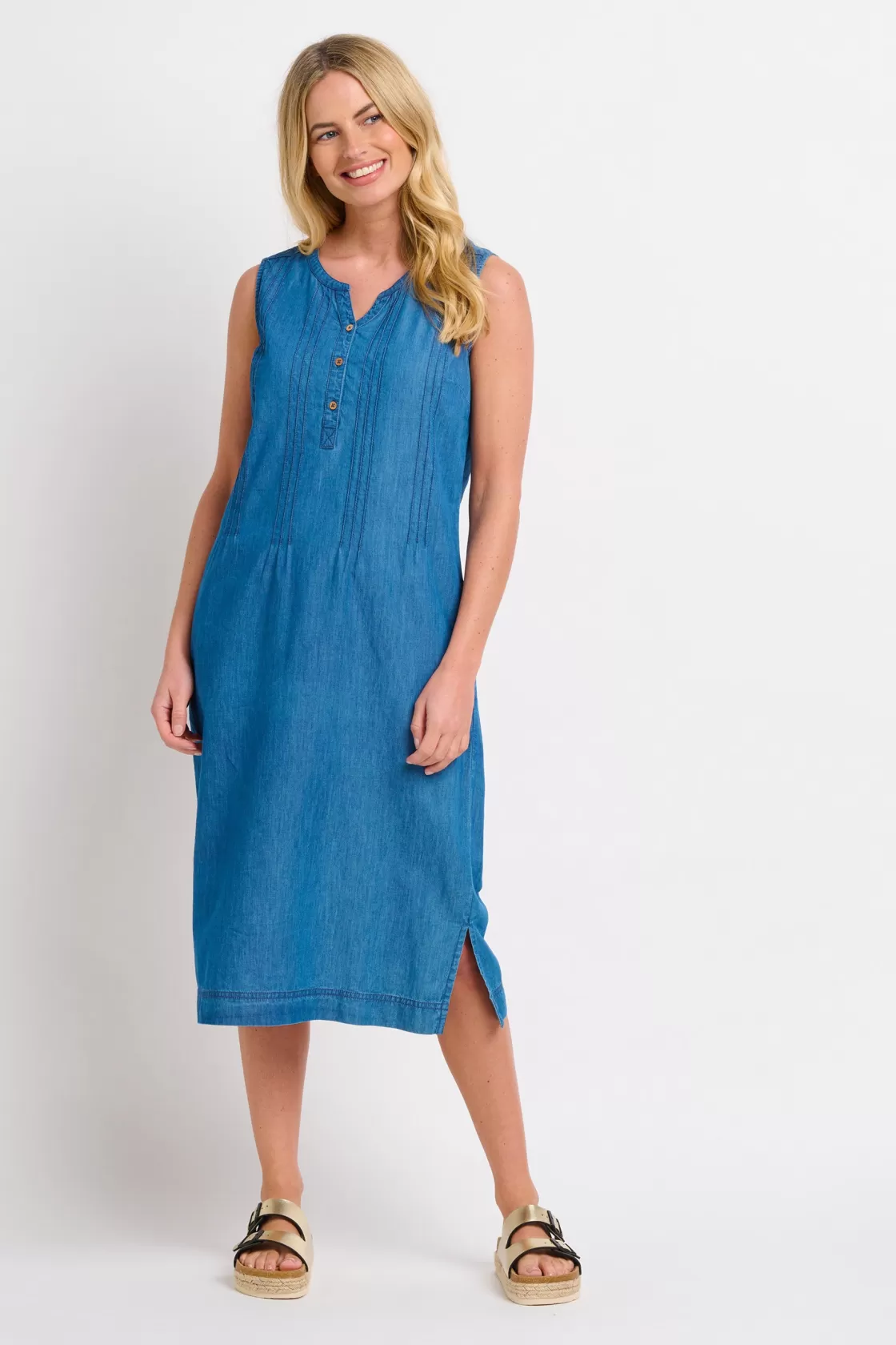 Dresses>Brakeburn Lara Midi Dress Blue