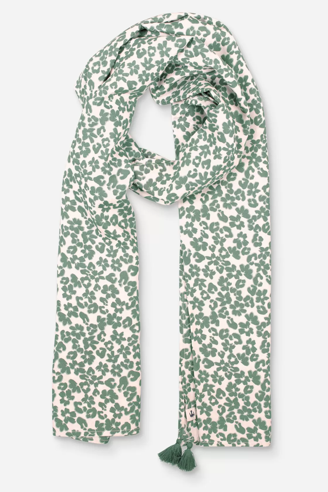 Scarves>Brakeburn Leopard Floral Scarf Green