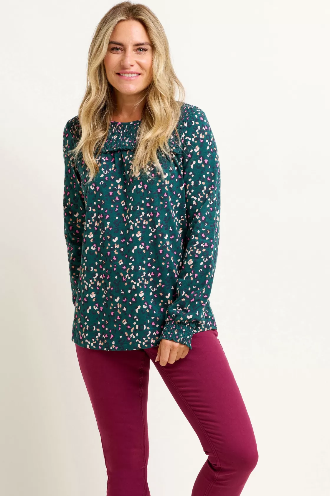 Tops, T-Shirts And Vests>Brakeburn Leopard Spot Long Sleeve Tee Multicoloured