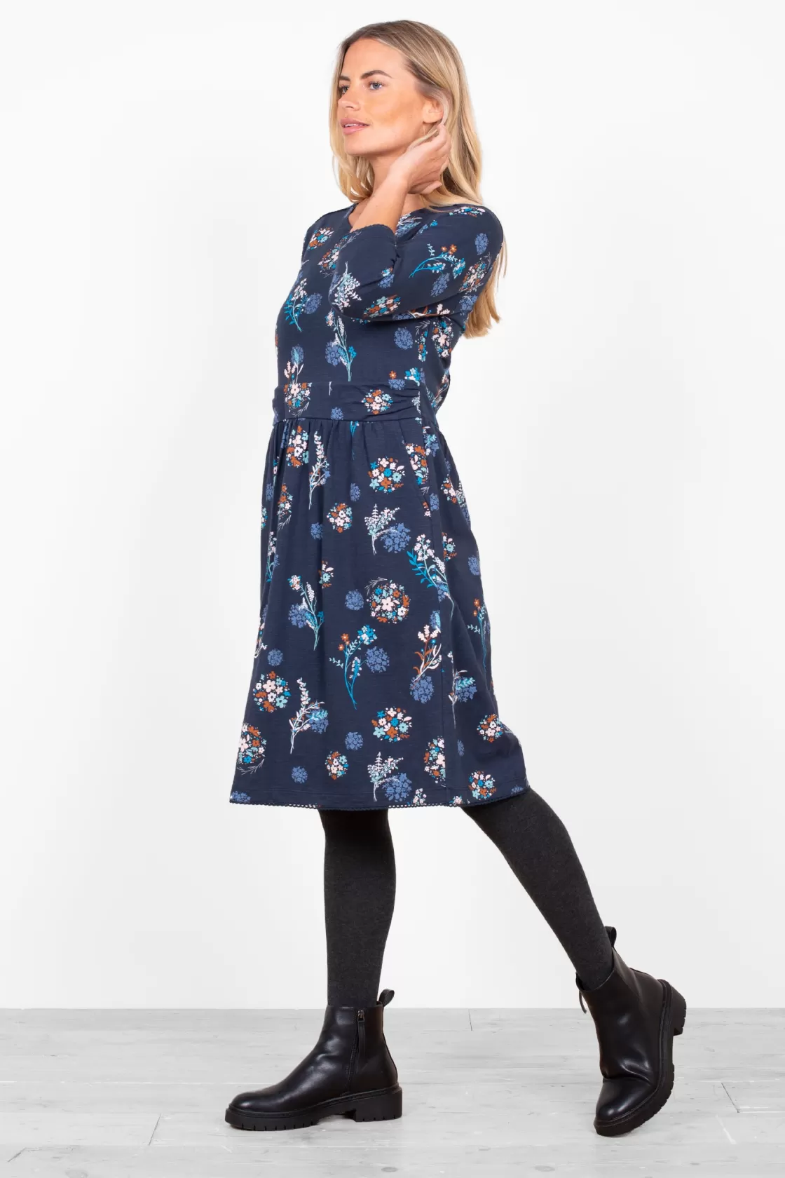 Dresses>Brakeburn Meadow Trail Tea Dress Multicoloured