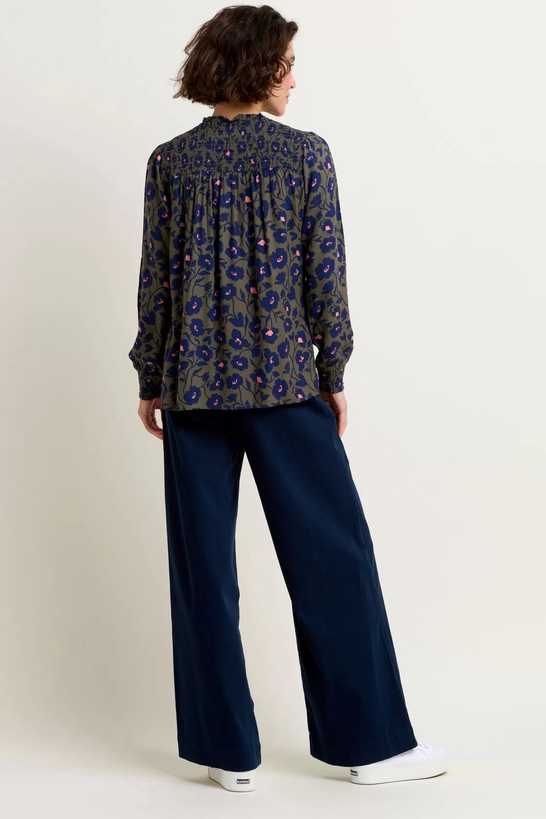 Shirts And Blouses>Brakeburn Midnight Bloom Blouse Khaki