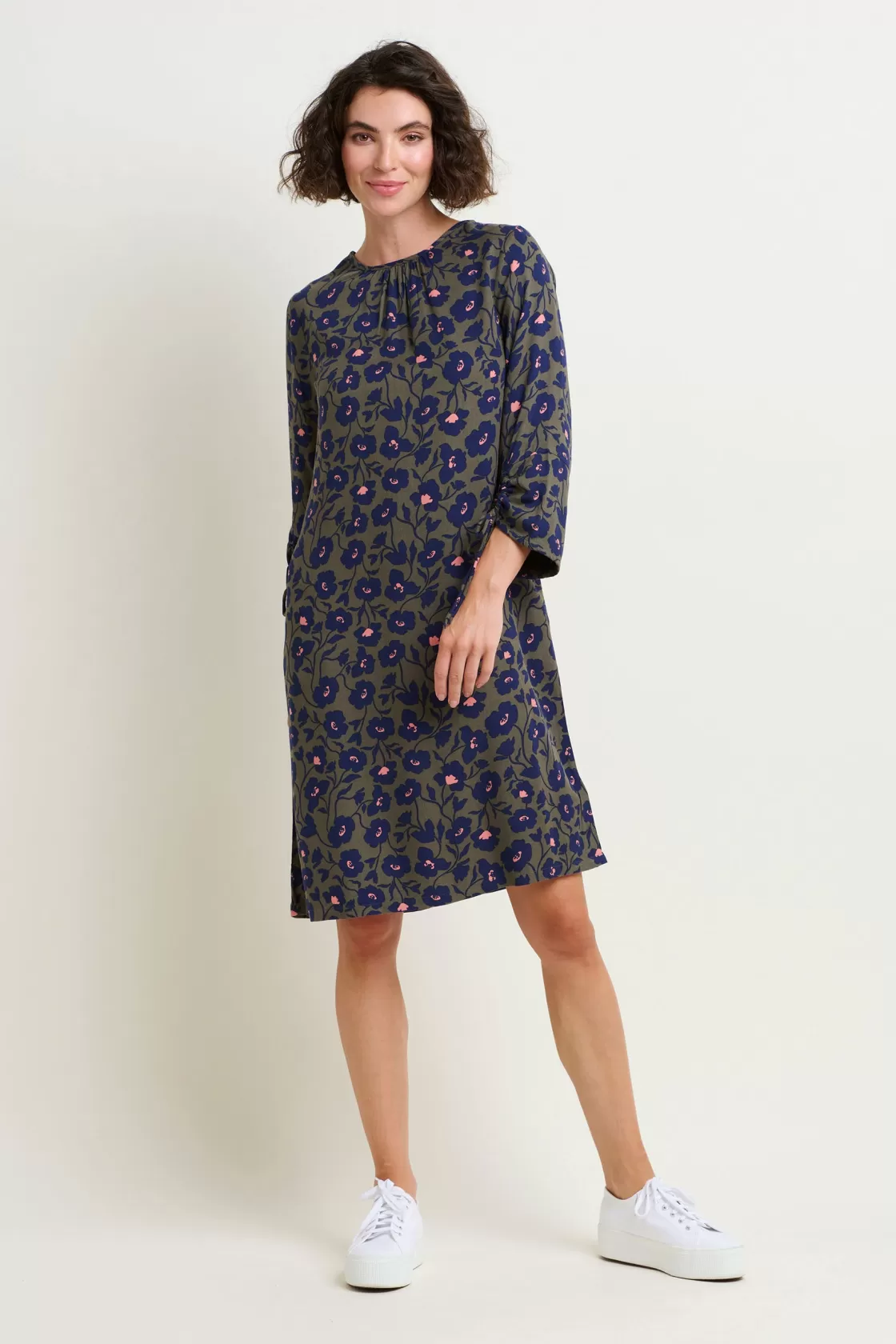 Dresses>Brakeburn Midnight Bloom Dress Khaki