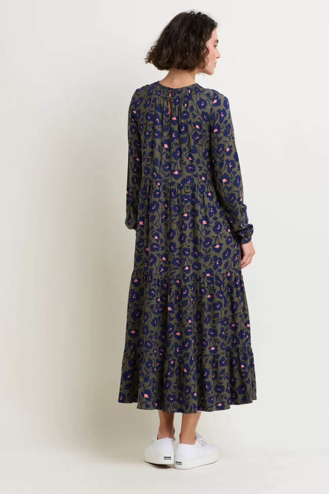 Dresses>Brakeburn Midnight Bloom Maxi Dress Khaki