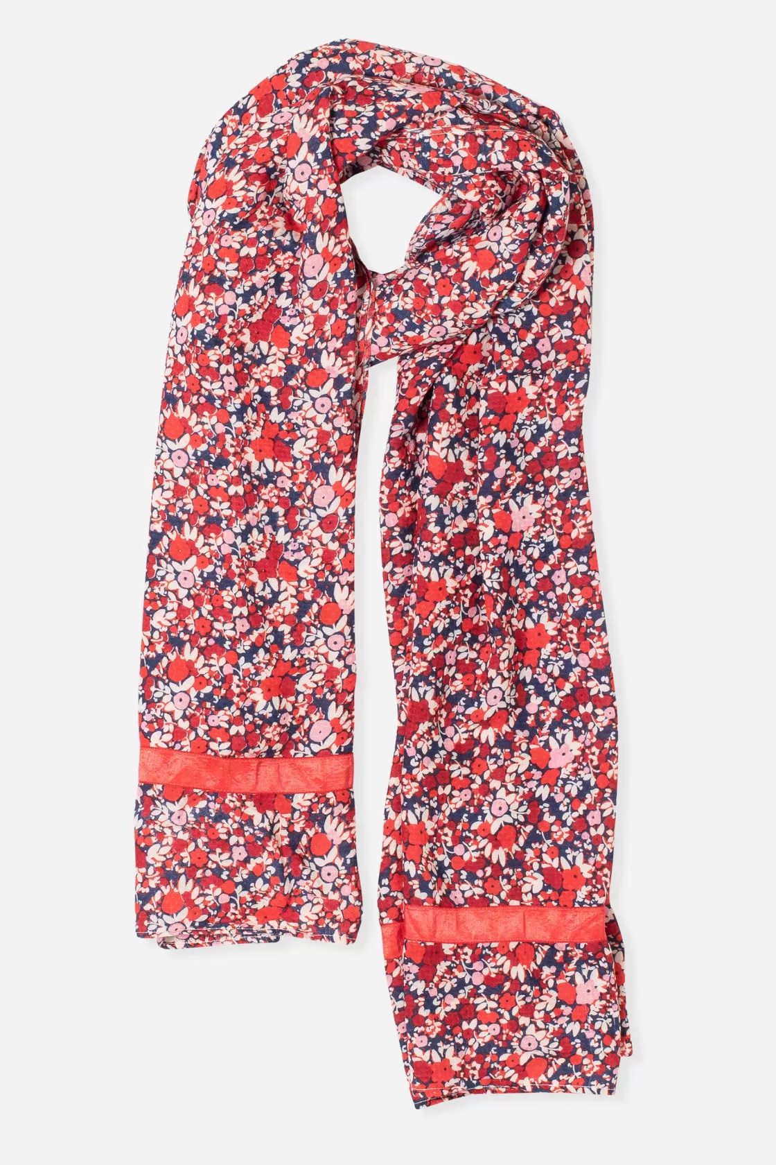 Scarves>Brakeburn Mixed Berry Floral Scarf Multicoloured