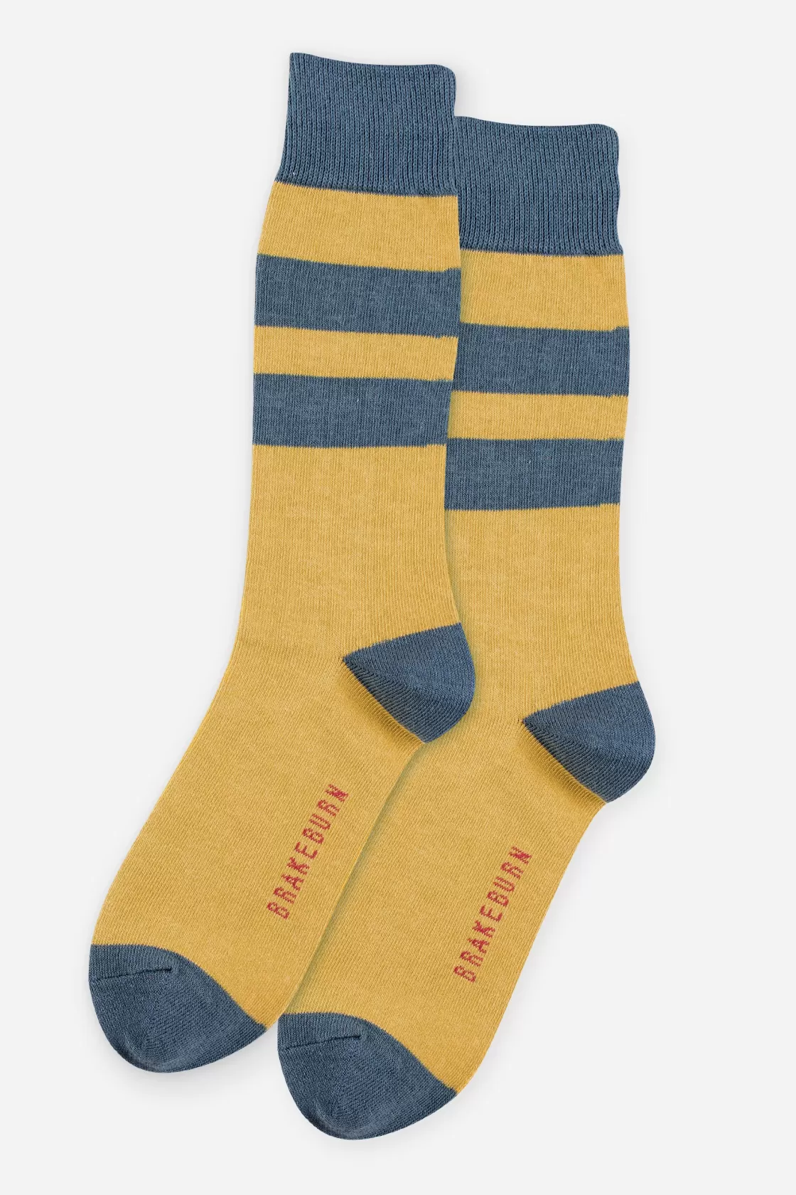 Socks>Brakeburn Mustard Socks Blue