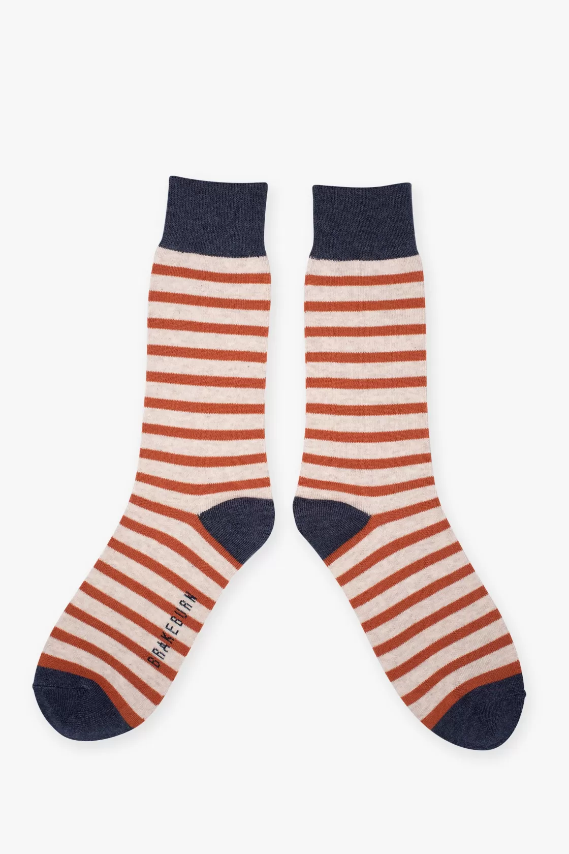 Socks>Brakeburn Orange Stripe Socks Cream