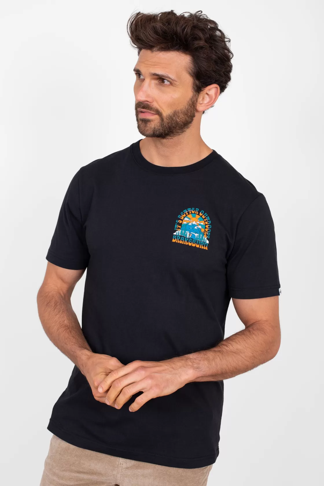 Tops And T-Shirts>Brakeburn Outdoor Tee Black