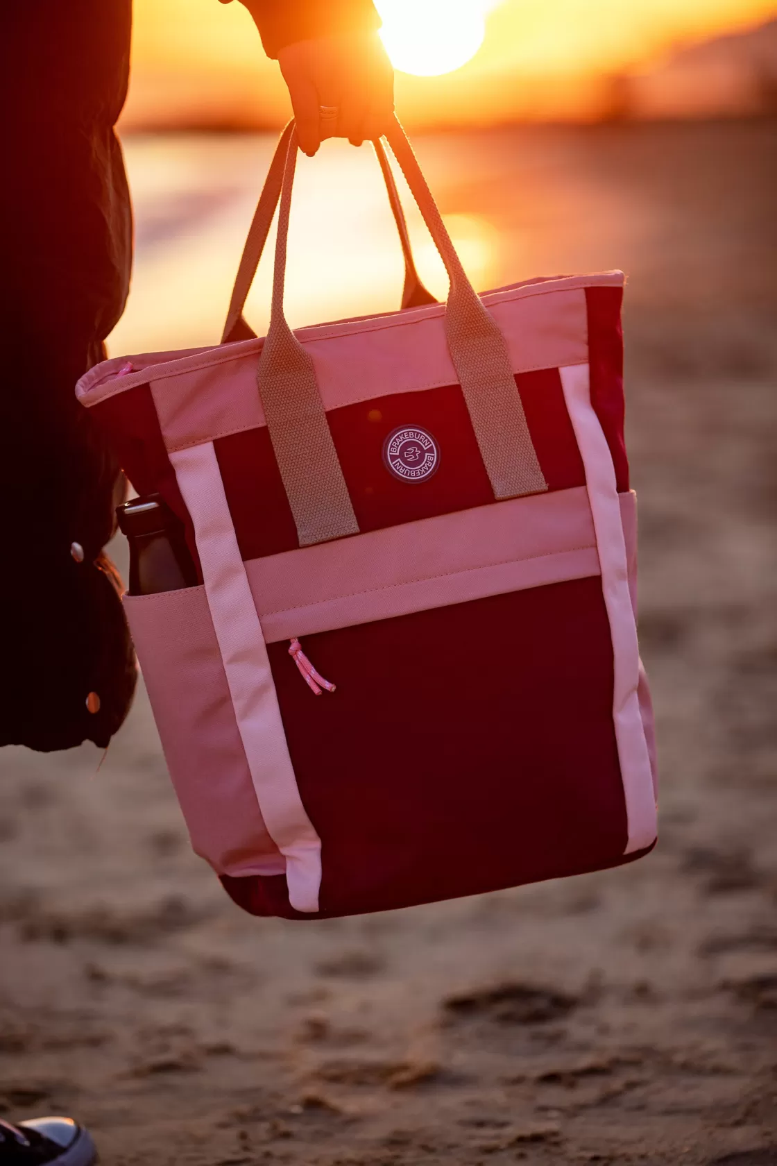 Bags>Brakeburn Pink Handbag Backpack Burgundy