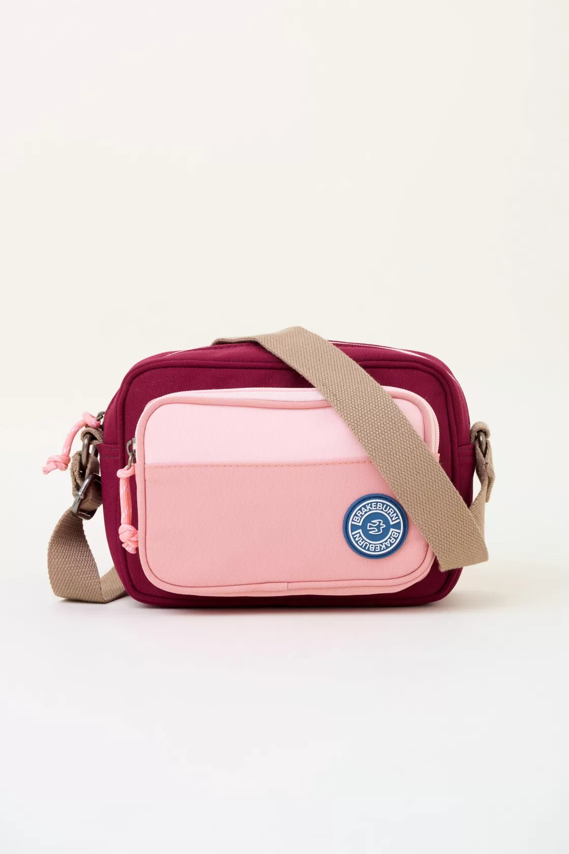 Bags>Brakeburn Pink Medium Camera Cross Body Bag Burgundy