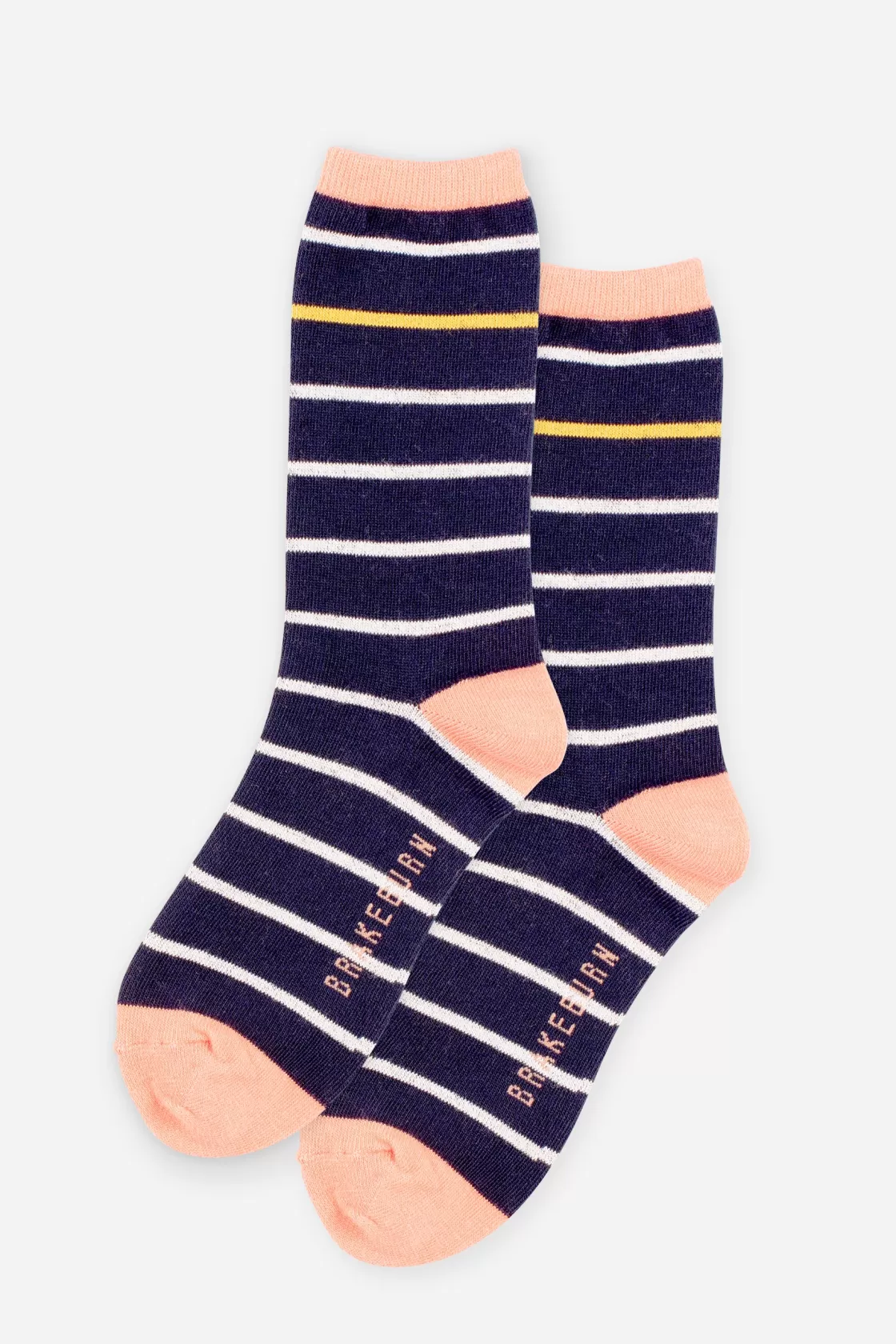 Socks>Brakeburn Pop Stripe Socks Coral