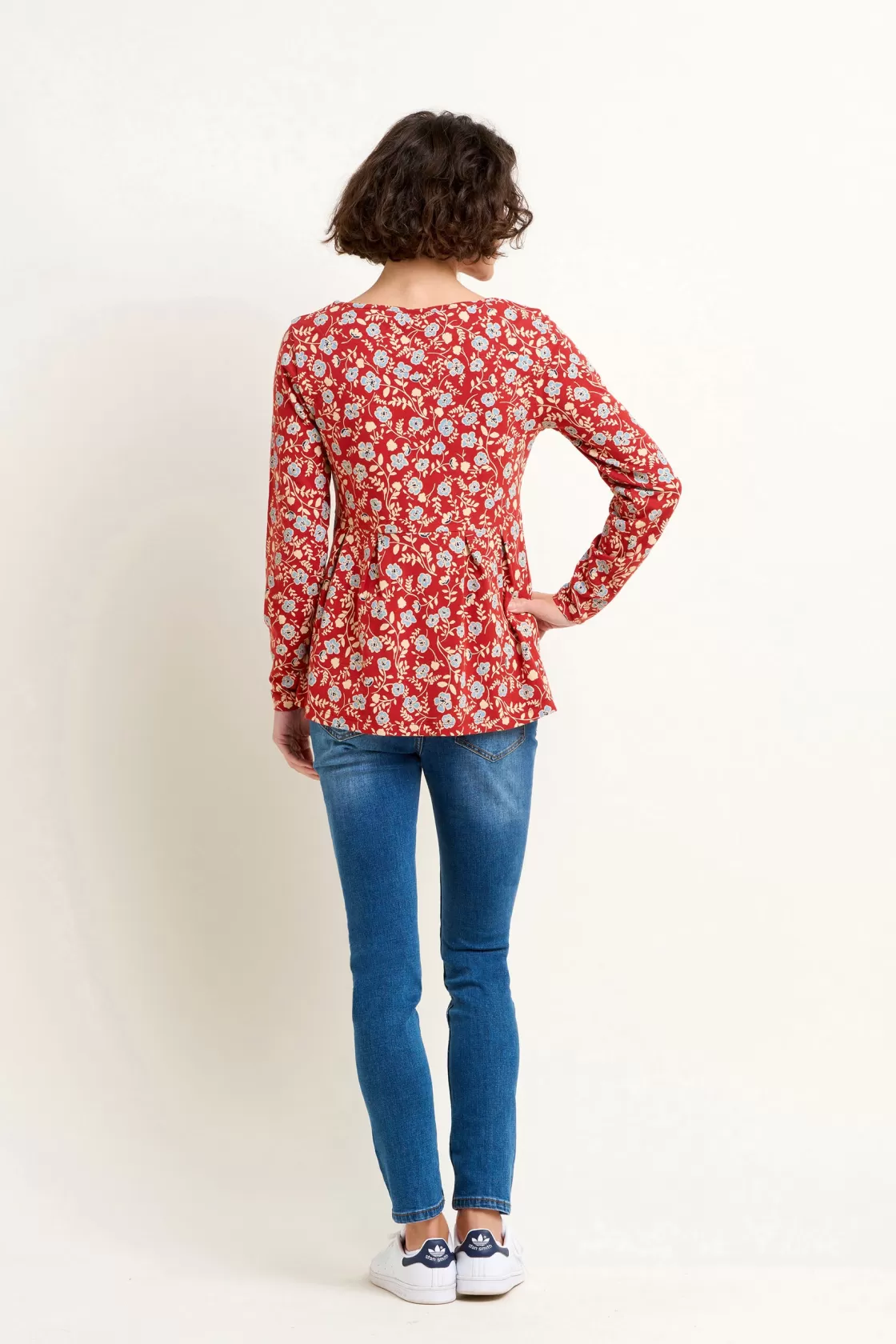 Tops, T-Shirts And Vests>Brakeburn Poppy Long Sleeve Tee Blue