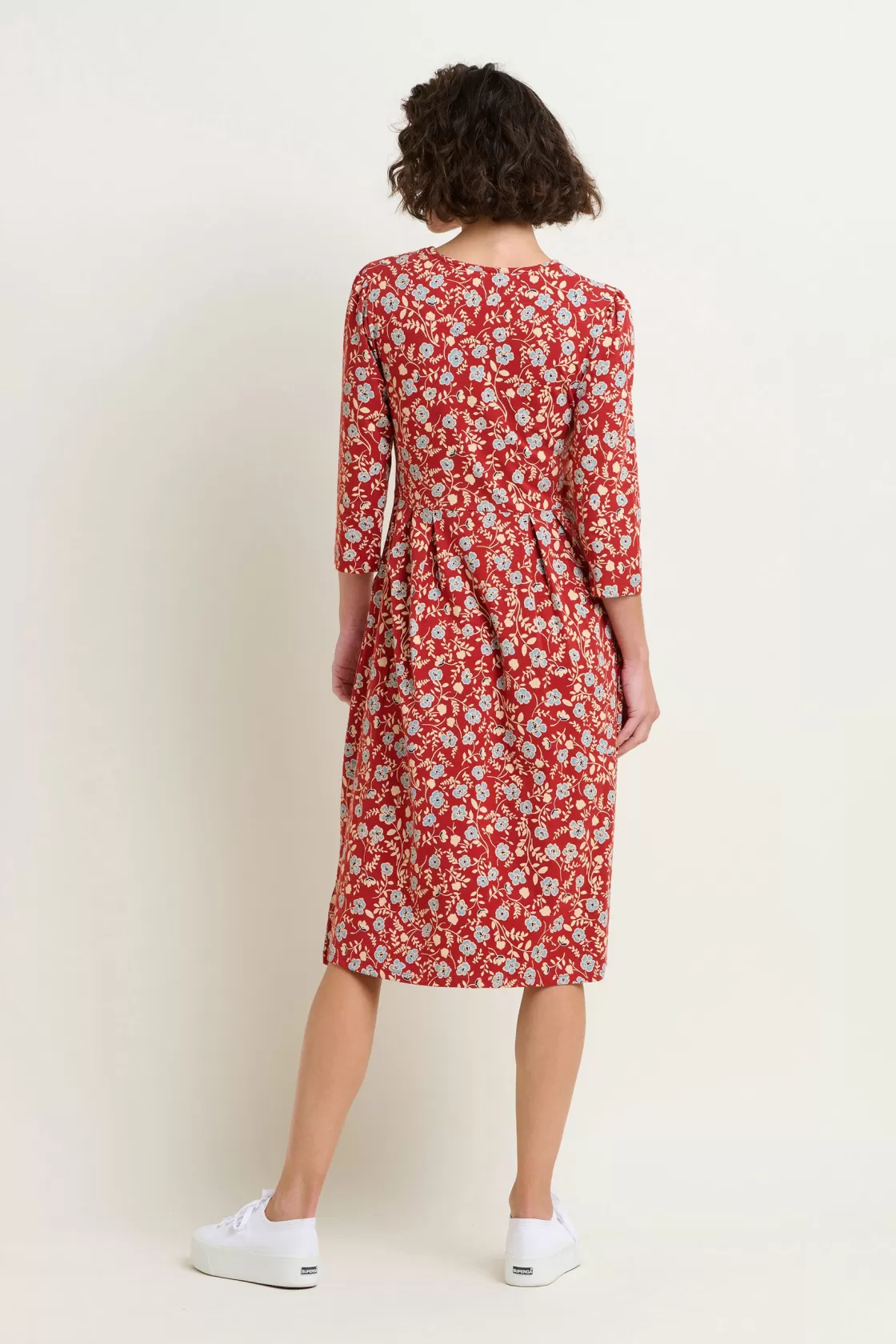 Dresses>Brakeburn Poppy Midi Dress Blue