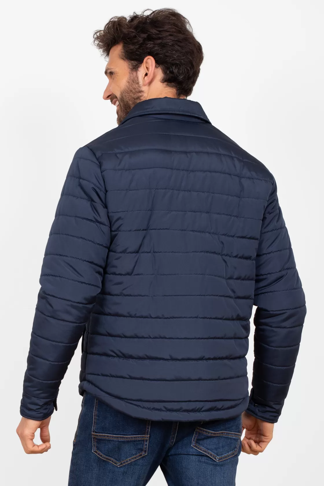 Coats And Jackets>Brakeburn Quilted Shacket Navy