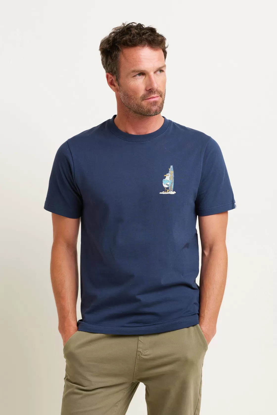 Tops And T-Shirts>Brakeburn Seagull Tee Navy