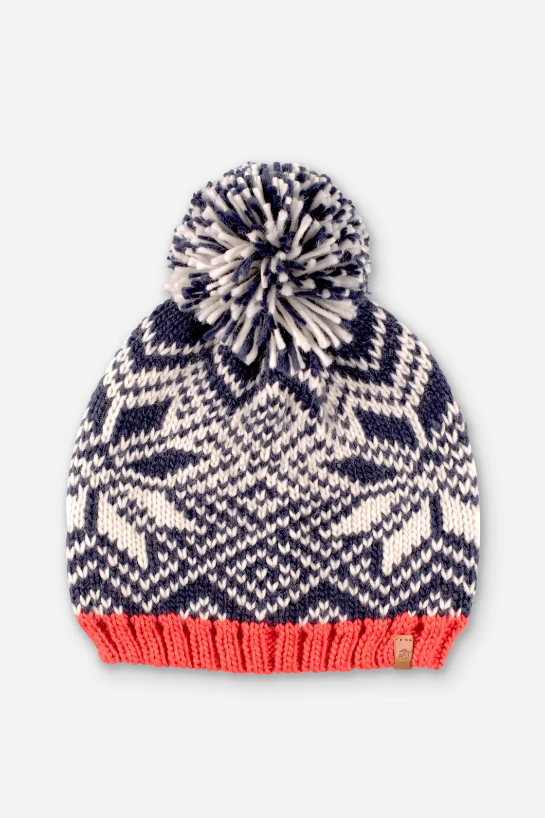 Hats And Gloves>Brakeburn Snow Flake Beanie Coral