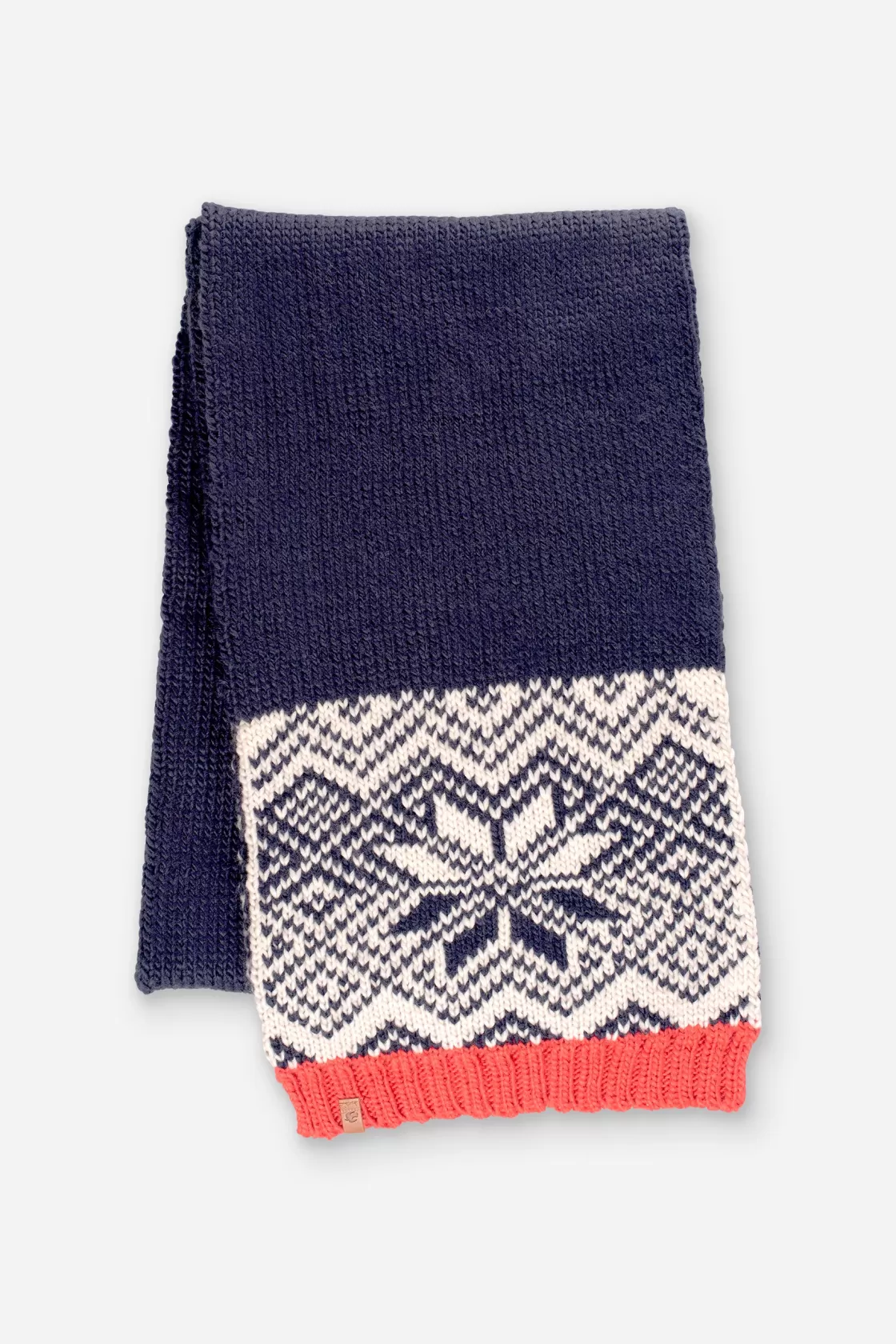 Hats And Gloves>Brakeburn Snow Flake Scarf Coral