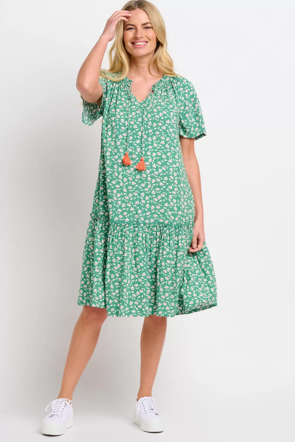 Dresses>Brakeburn Spring Garden Dress Green