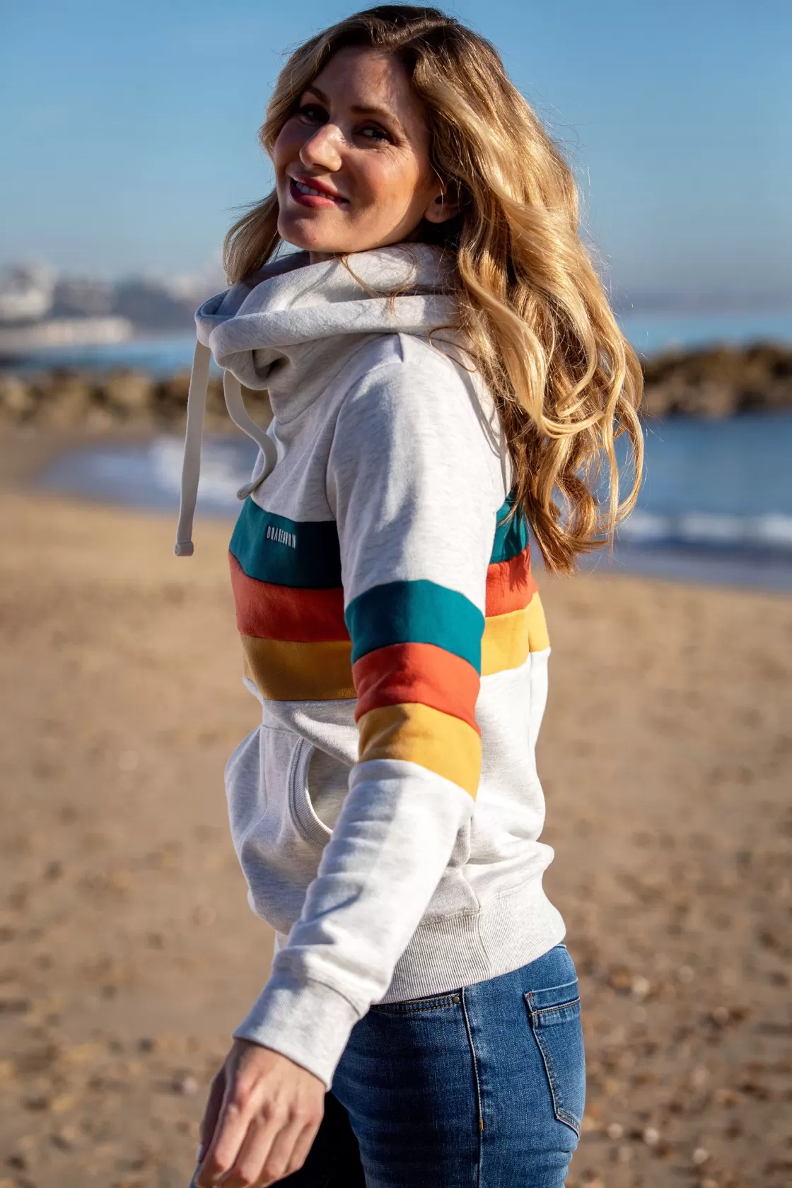 Sweatshirts And Hoodies>Brakeburn Stripe Elise Hoodie Multicoloured