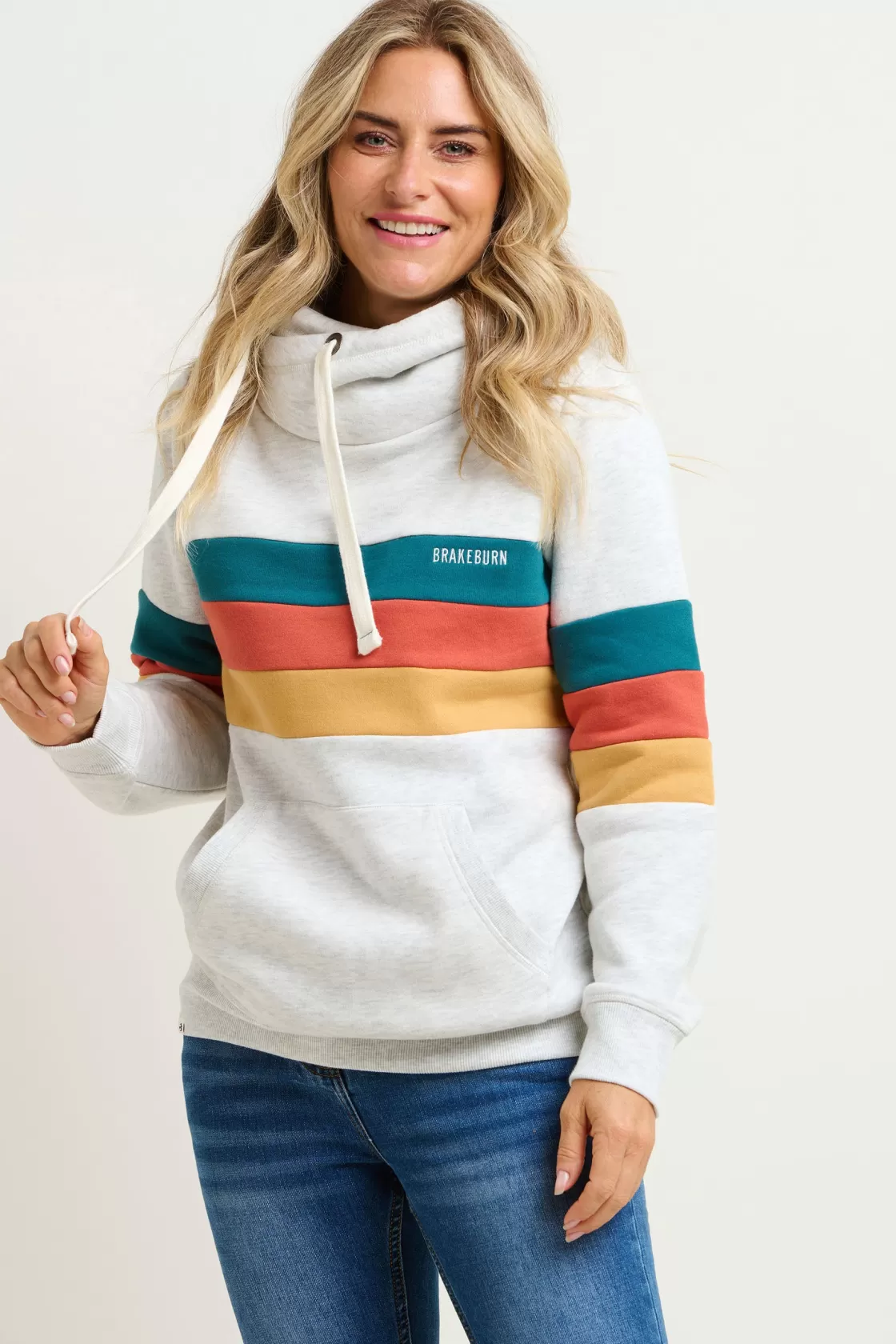 Sweatshirts And Hoodies>Brakeburn Stripe Elise Hoodie Multicoloured