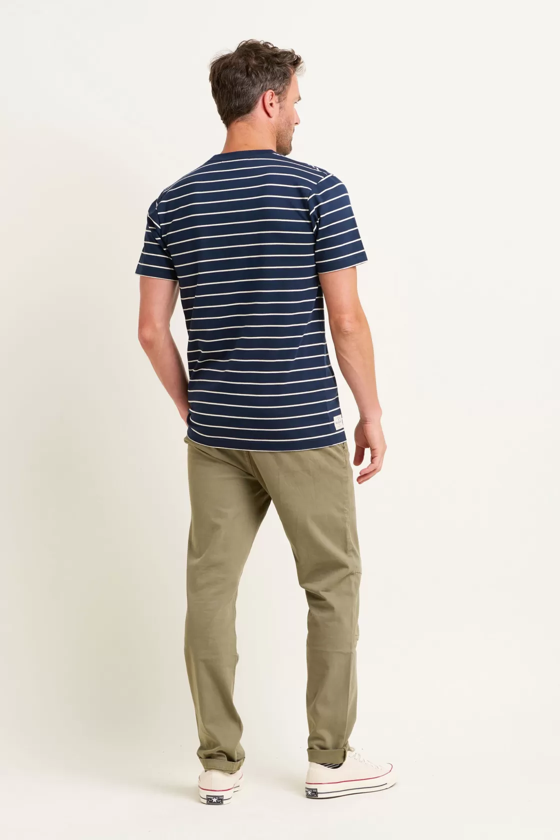 Tops And T-Shirts>Brakeburn Stripe Tee Navy