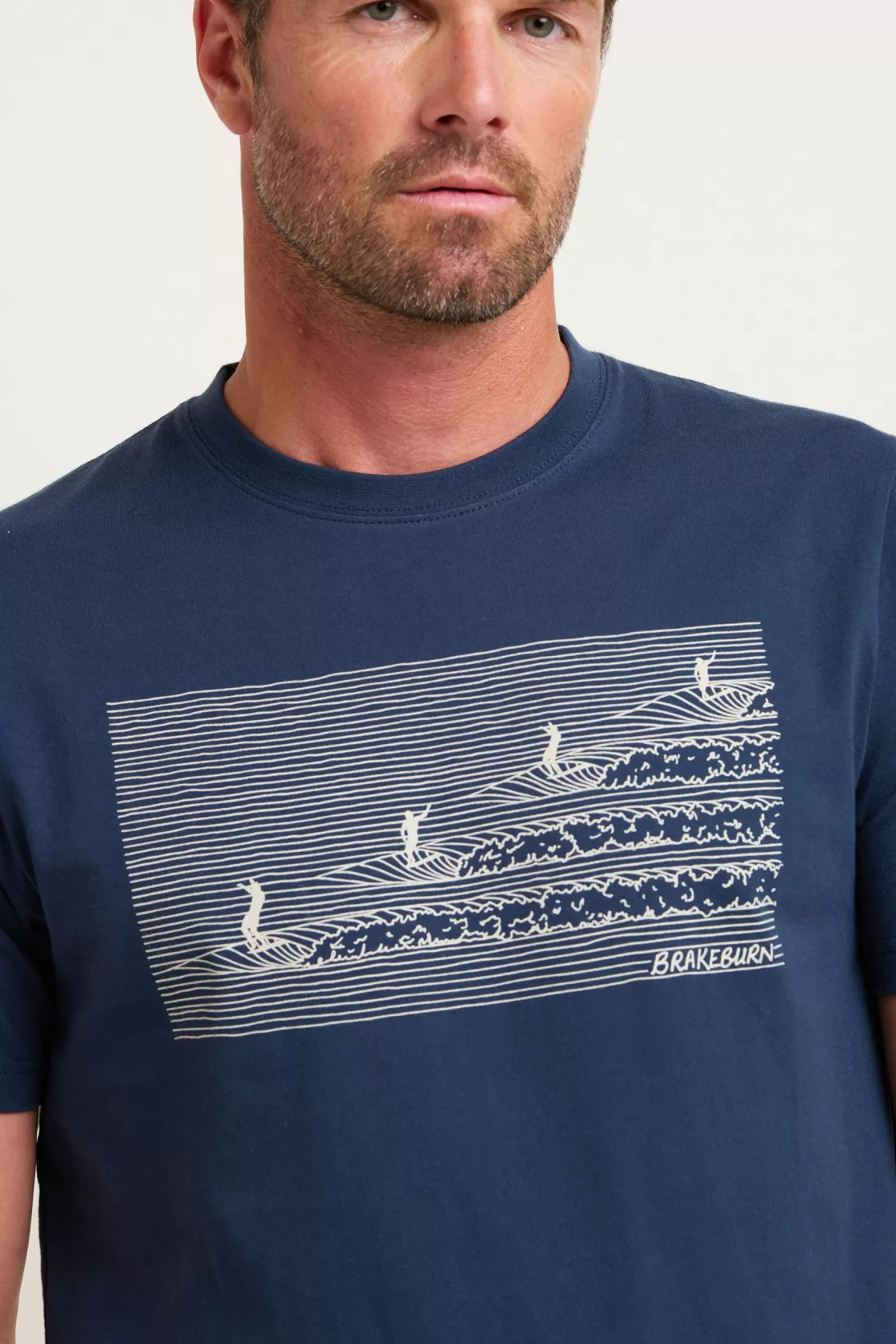 Tops And T-Shirts>Brakeburn Surf Tee Navy