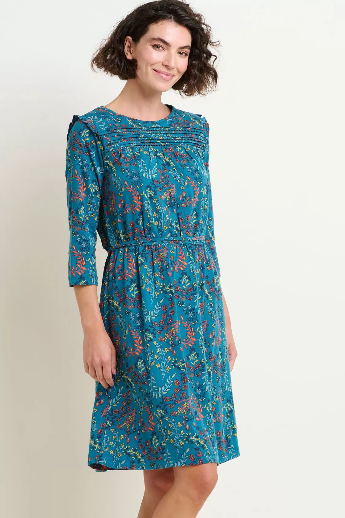 Dresses>Brakeburn Uma Floral Paisley Dress Blue