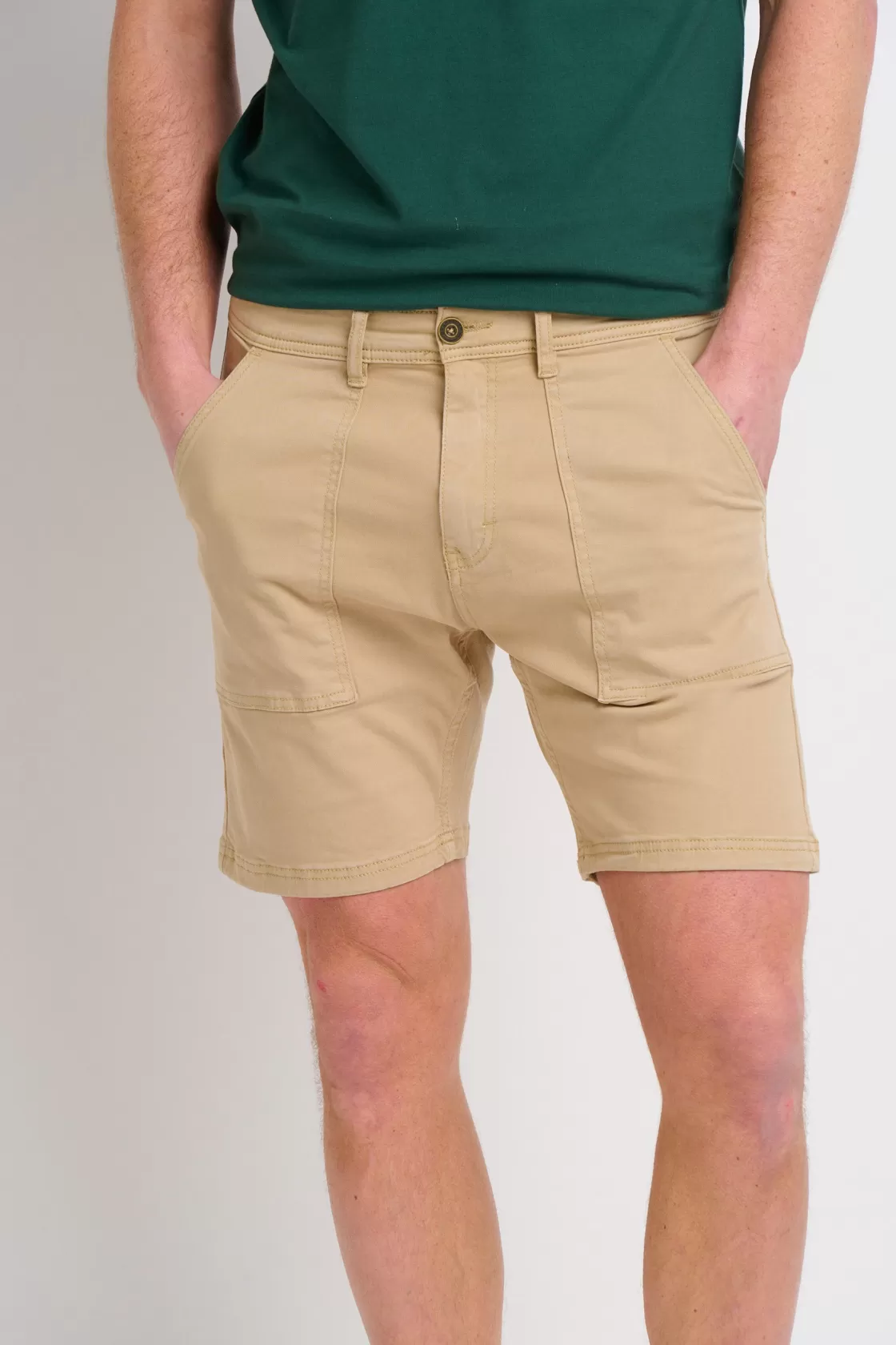 Trousers And Shorts>Brakeburn Utility Shorts Cream