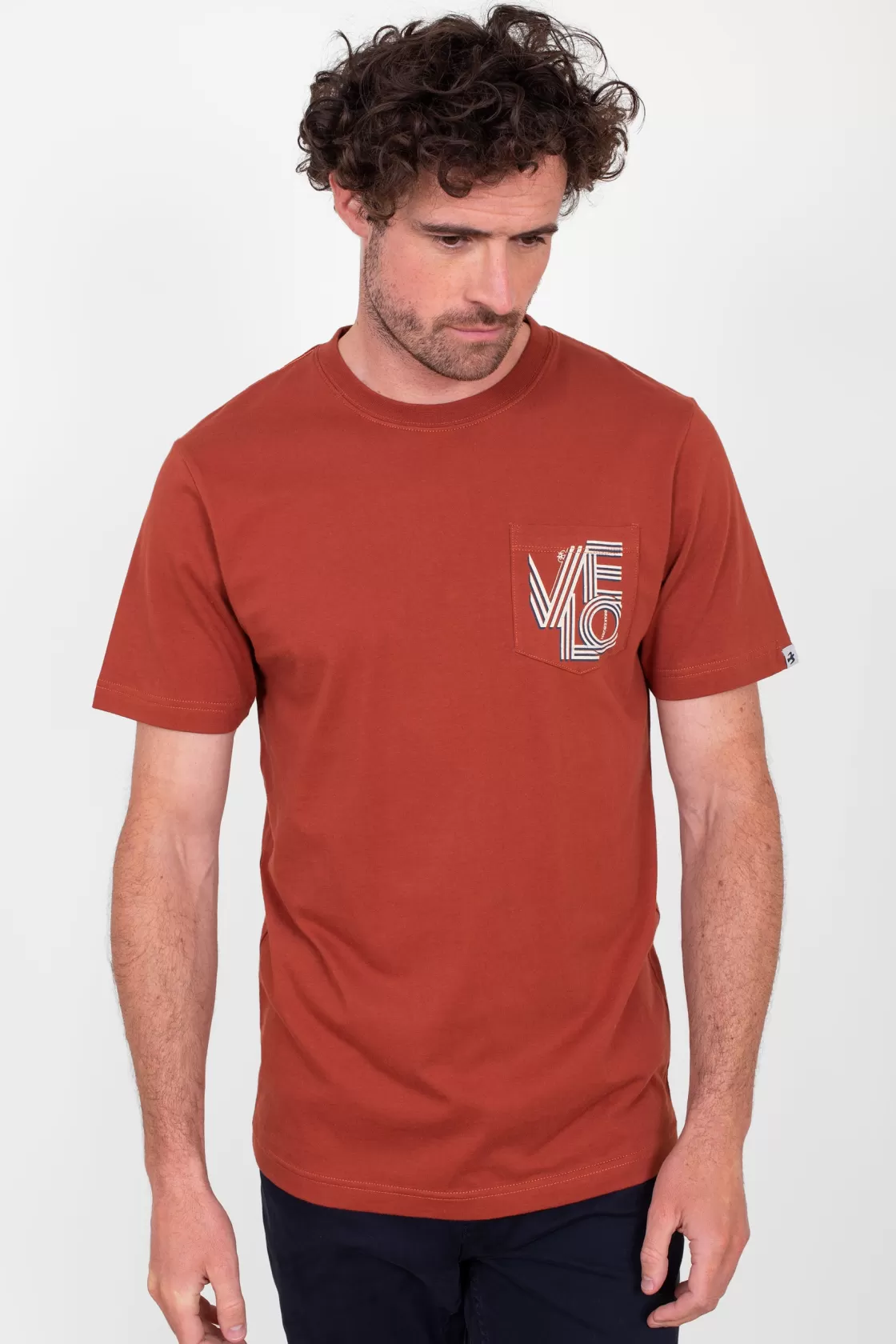 Tops And T-Shirts>Brakeburn Velo Pocket Tee Red