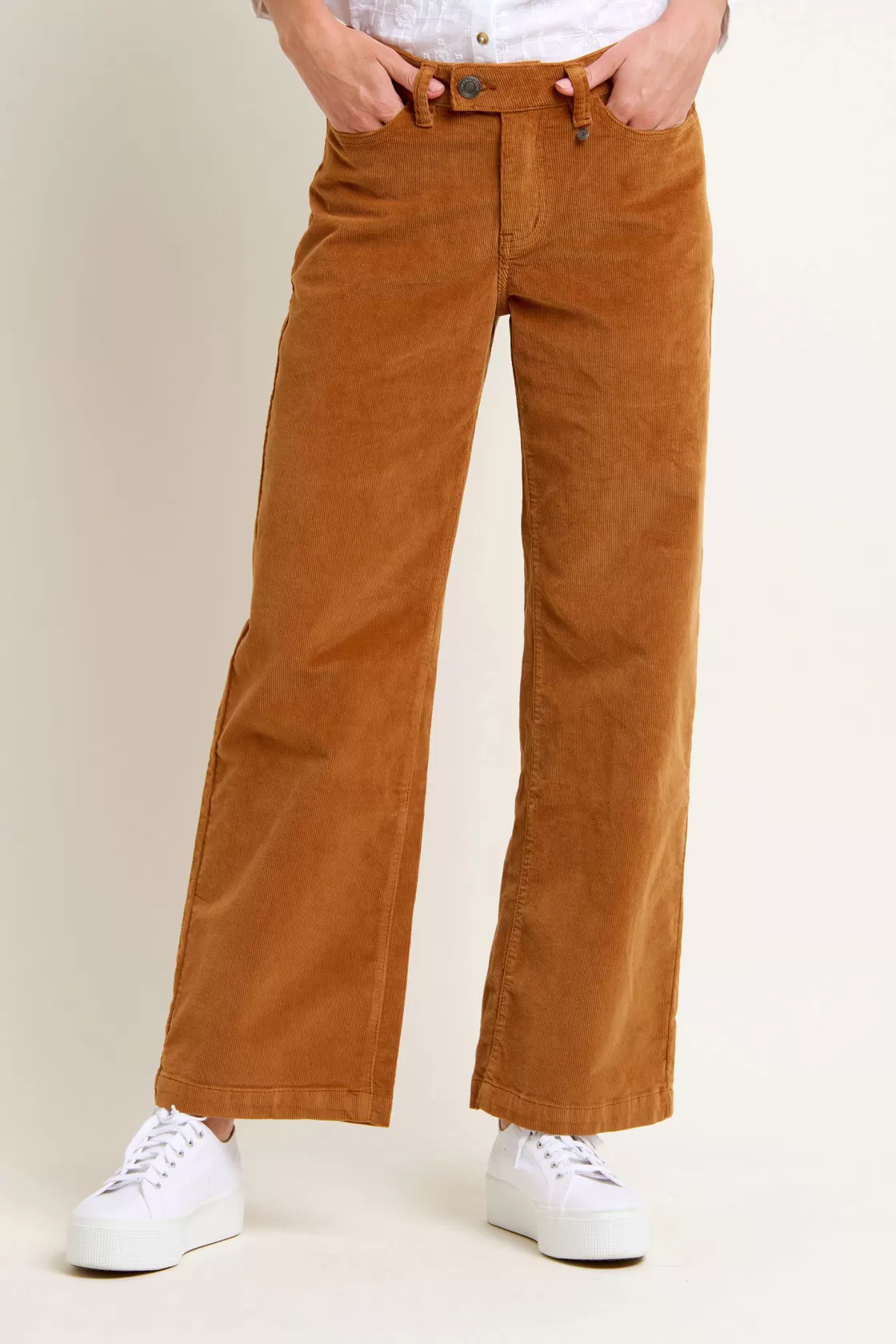 Trousers And Shorts>Brakeburn Wide Leg Trousers Orange